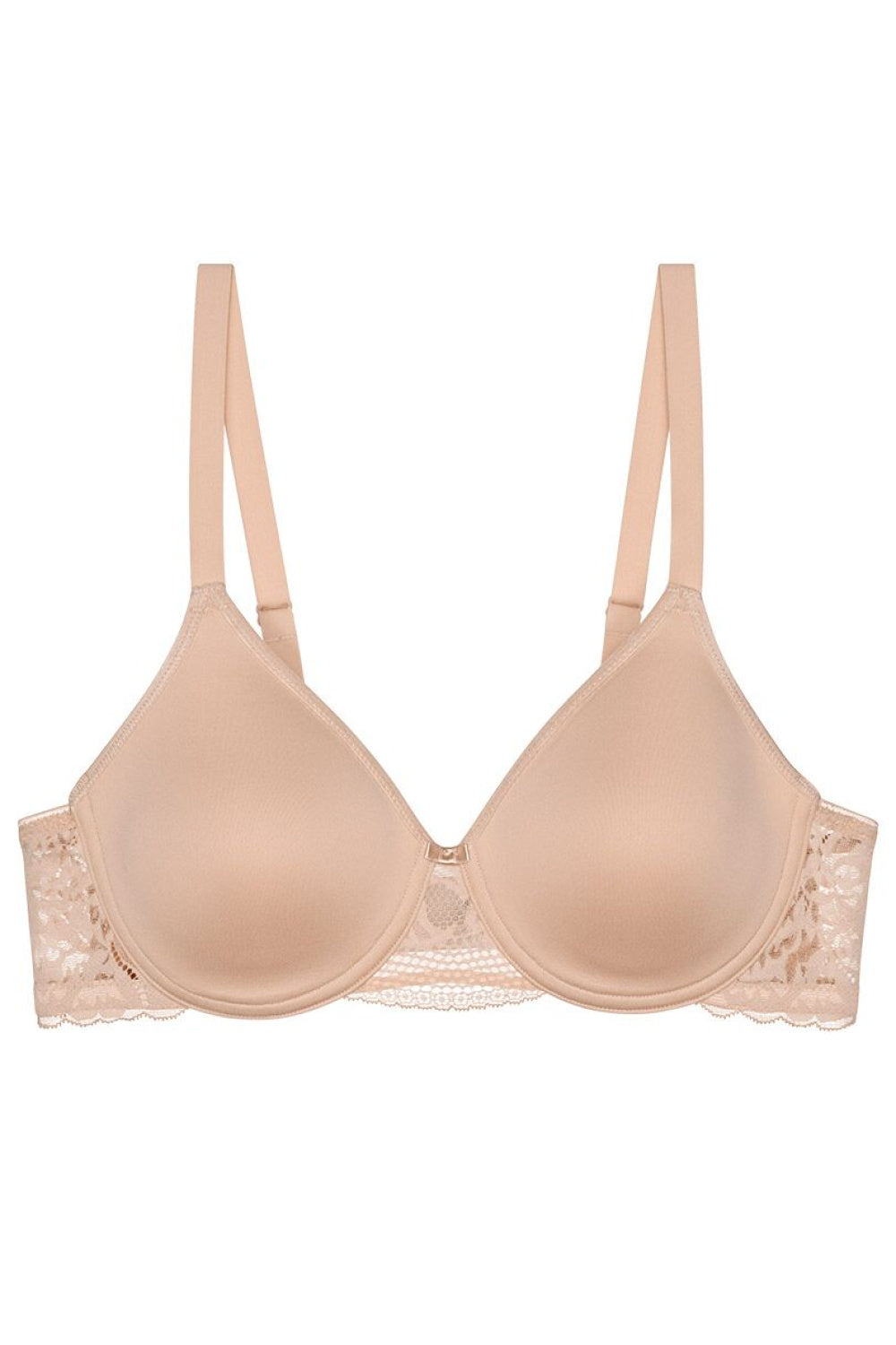 Triumph Modern Lace Cotton Nude Polyamide Lace Underwired Soft Bra - view 4