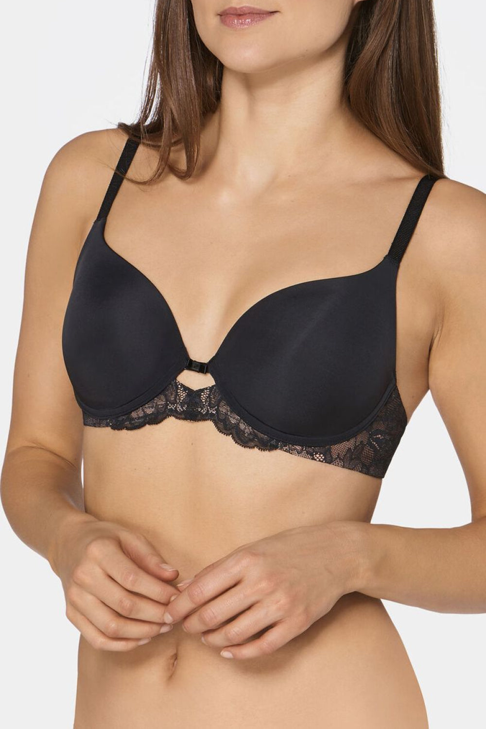 Triumph Amourette Charm Black Lace Underwired Padded Bra
