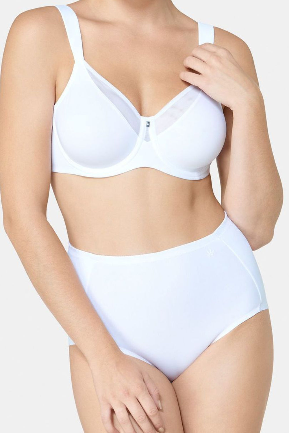 Triumph True Shape Sensation White Polyamide Mesh Underwired Soft Bra - view 2