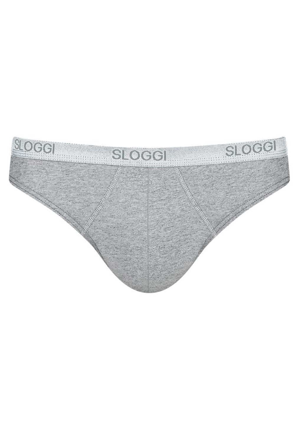 Sloggi Grey Cotton Men's Briefs with Elasticated Waist - view 4