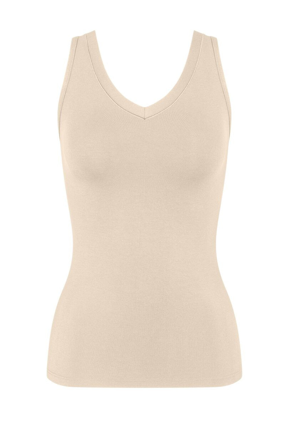 Triumph Sense Cream Bodycon V-Neck T-Shirt - view 2