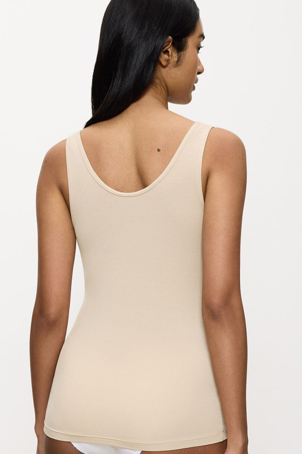 Triumph Sense Cream Bodycon V-Neck T-Shirt - view 3