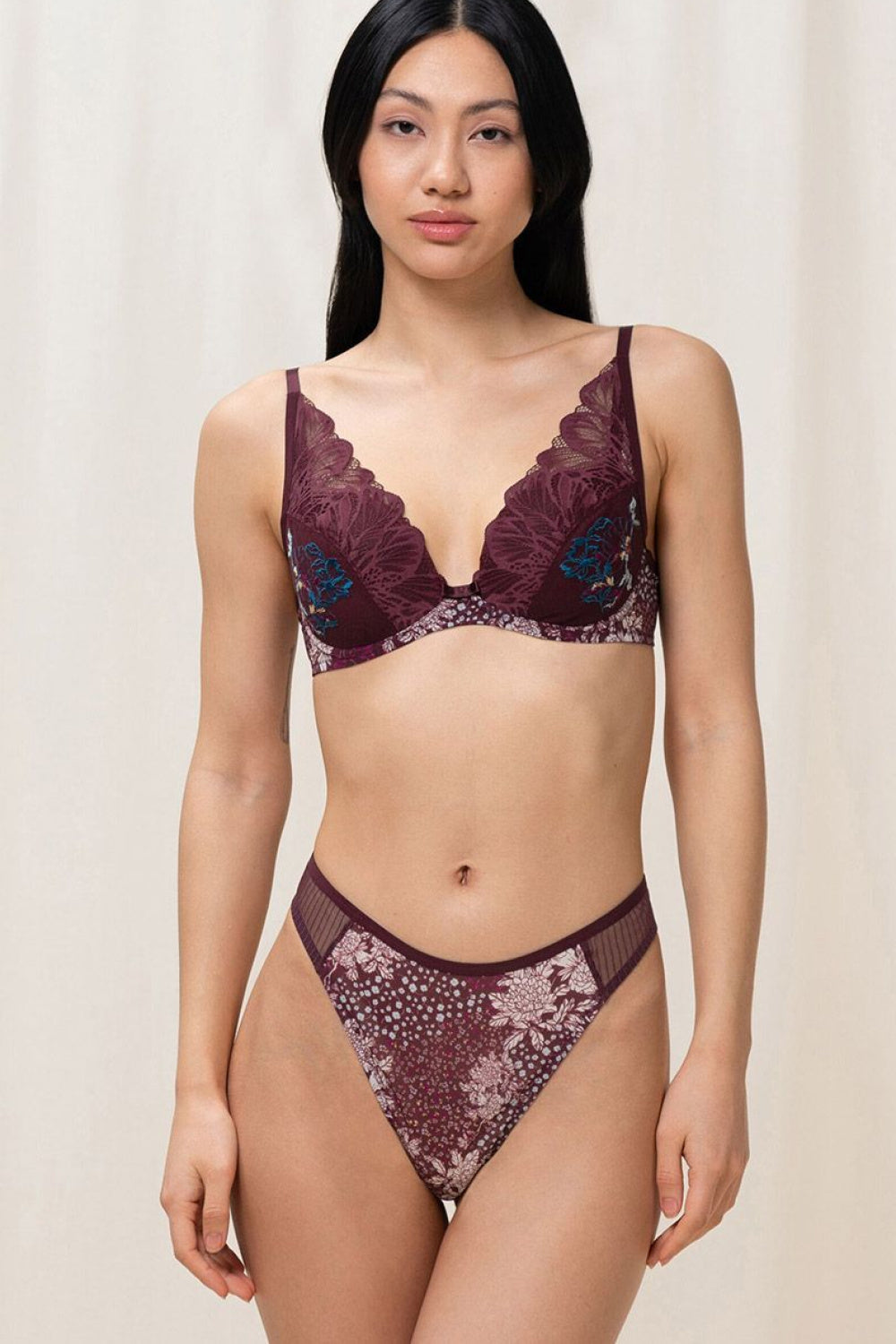 Triumph Plum High Waisted Thong - view 2