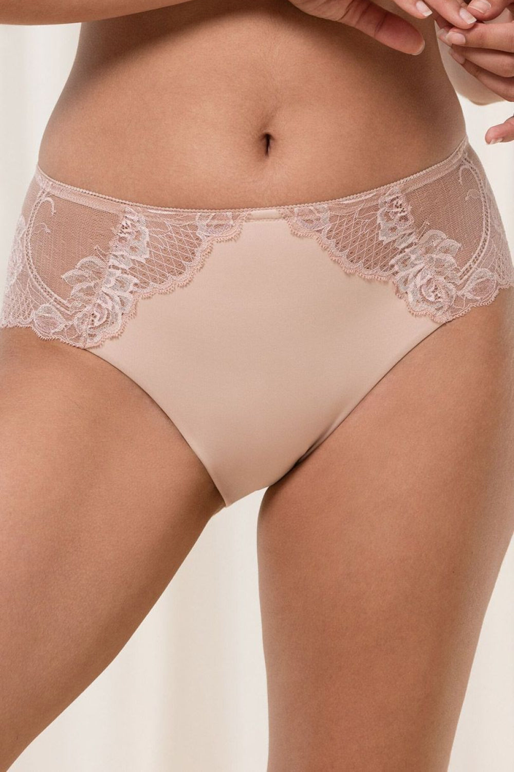 Triumph Wild Peony Florale Powder Beige Lace Floral Knickers