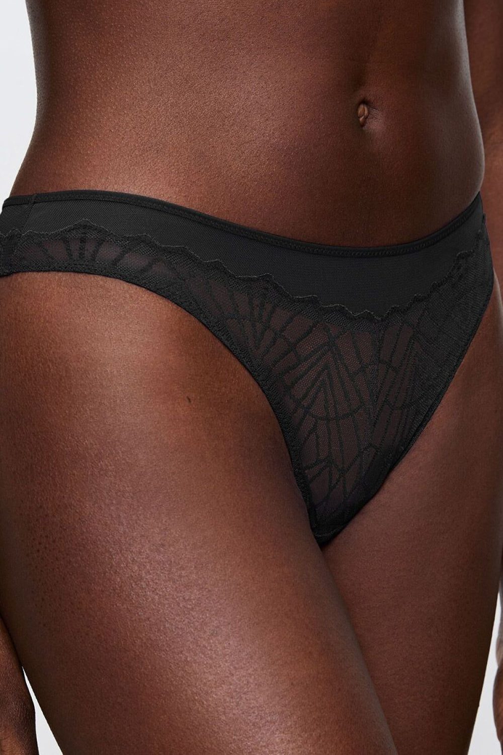 Triumph Black Polyamide Lace Brazilian Knickers - view 4
