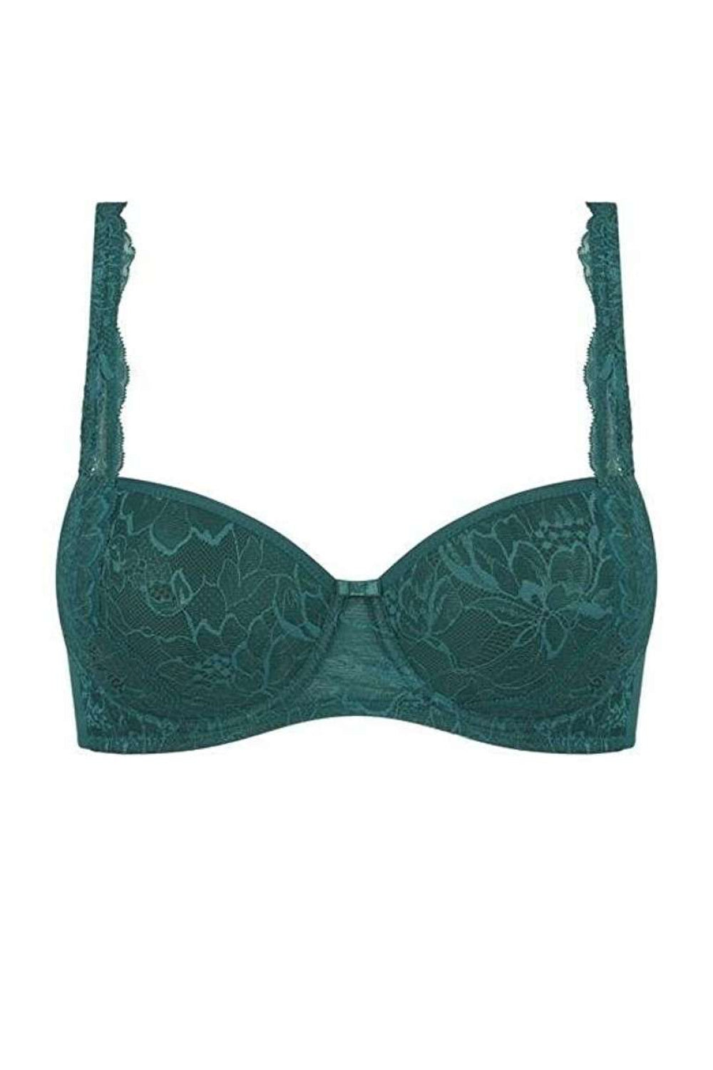 Triumph Amourette Charm Teal Lace Underwired Padded Bra - view 2