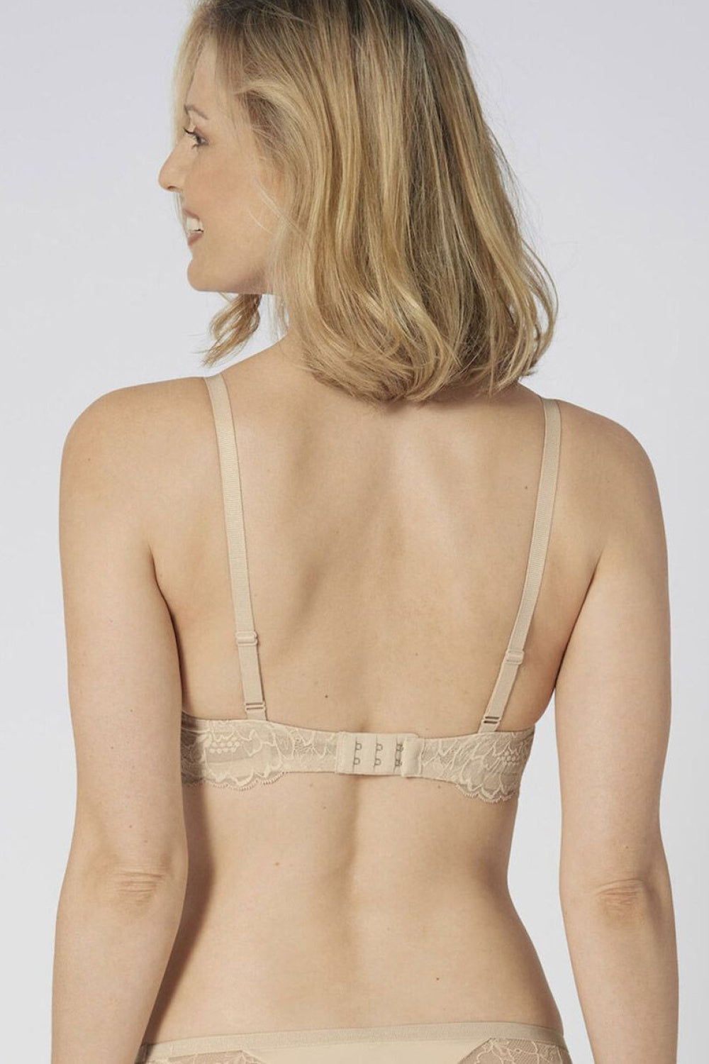 Triumph Amourette Charm Cream Lace Underwired Padded Bra - view 3