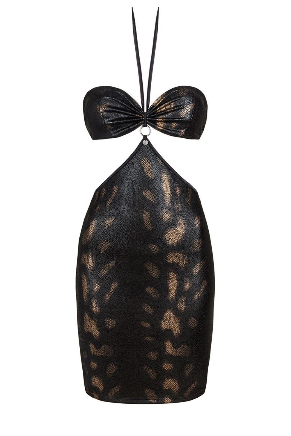 Obsessive Vivianty Patterned Draped Sexy Dress - view 4