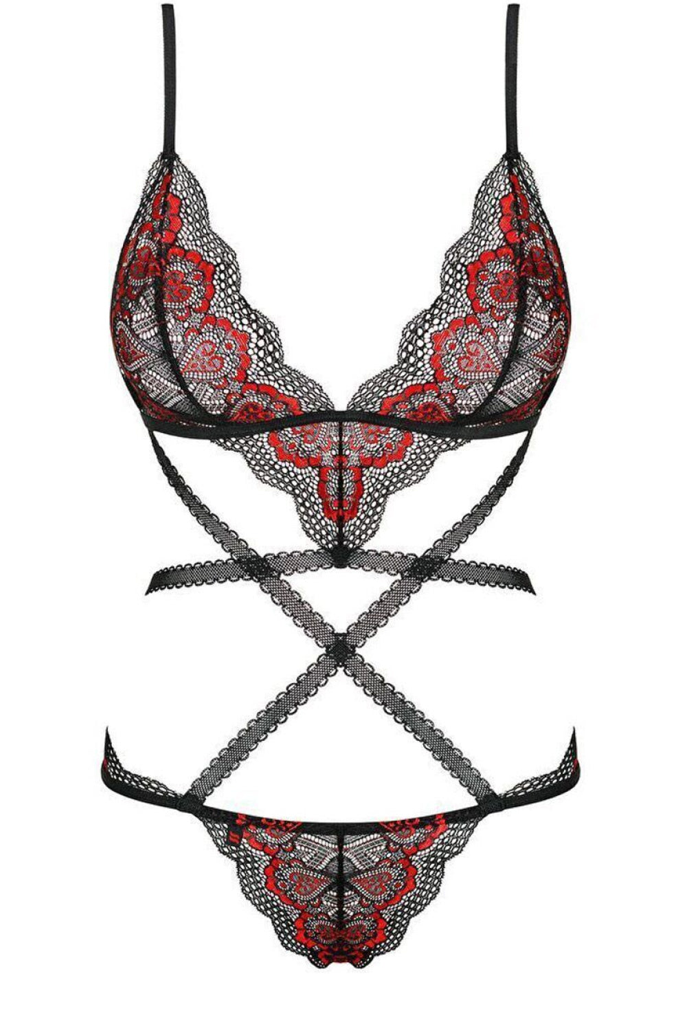 Obsessive Megies Black Underwired Bodysuit - view 2