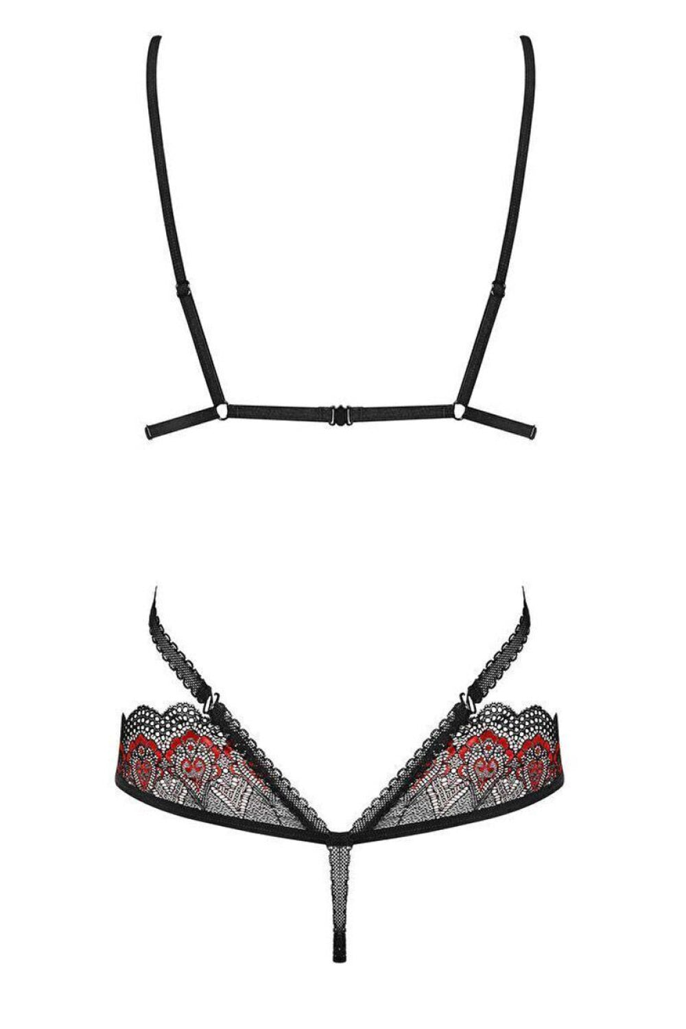 Obsessive Megies Black Underwired Bodysuit - view 4