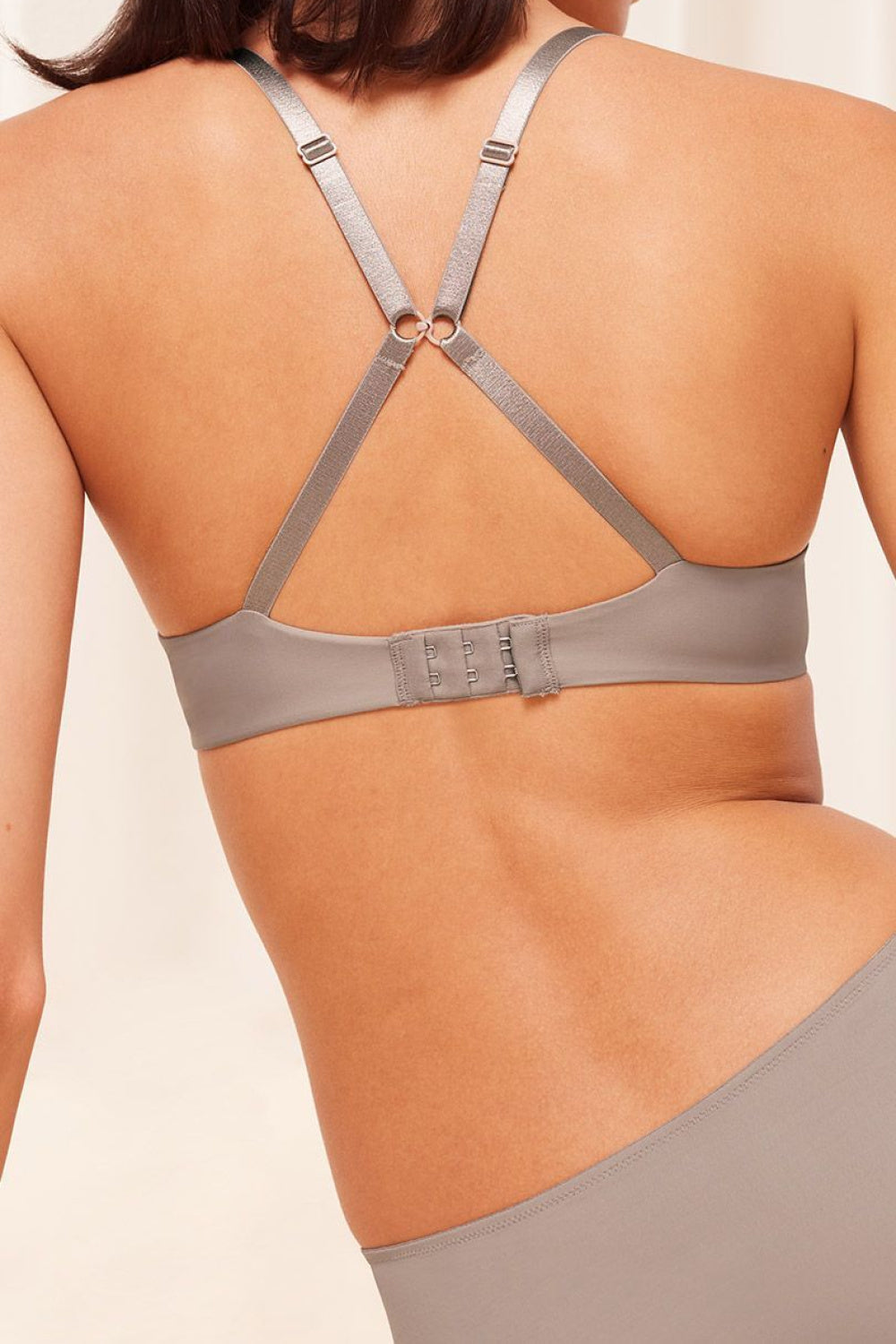 Triumph Pure Micro Coffee Polyester Underwired Padded Bra - view 3