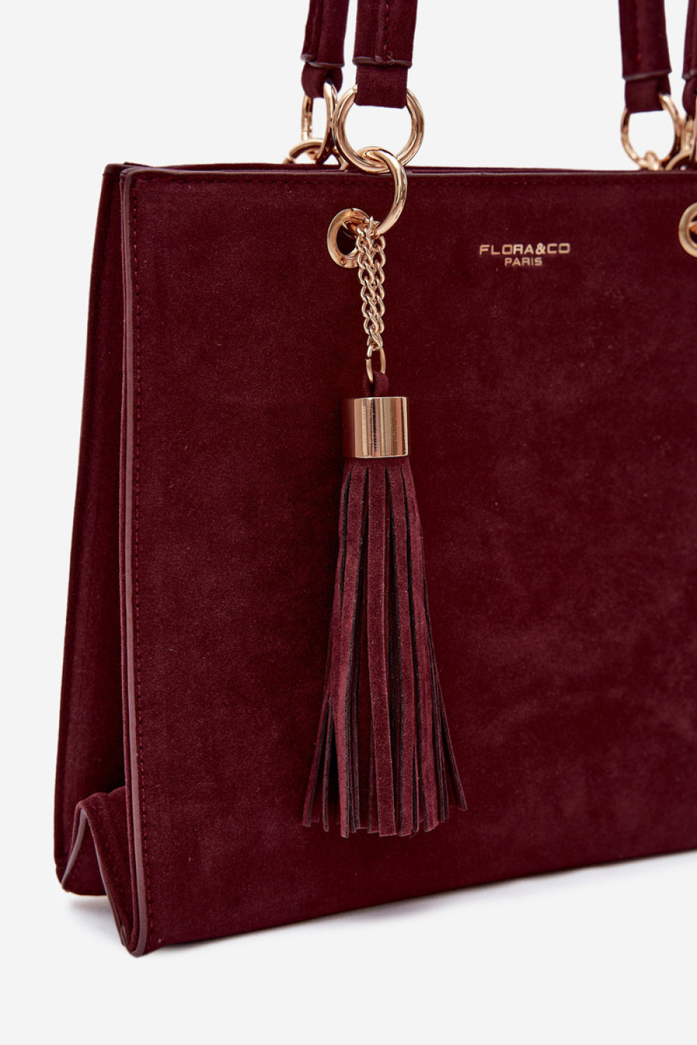 Step In Style Ottilie Burgundy Faux Leather Handbag - view 2