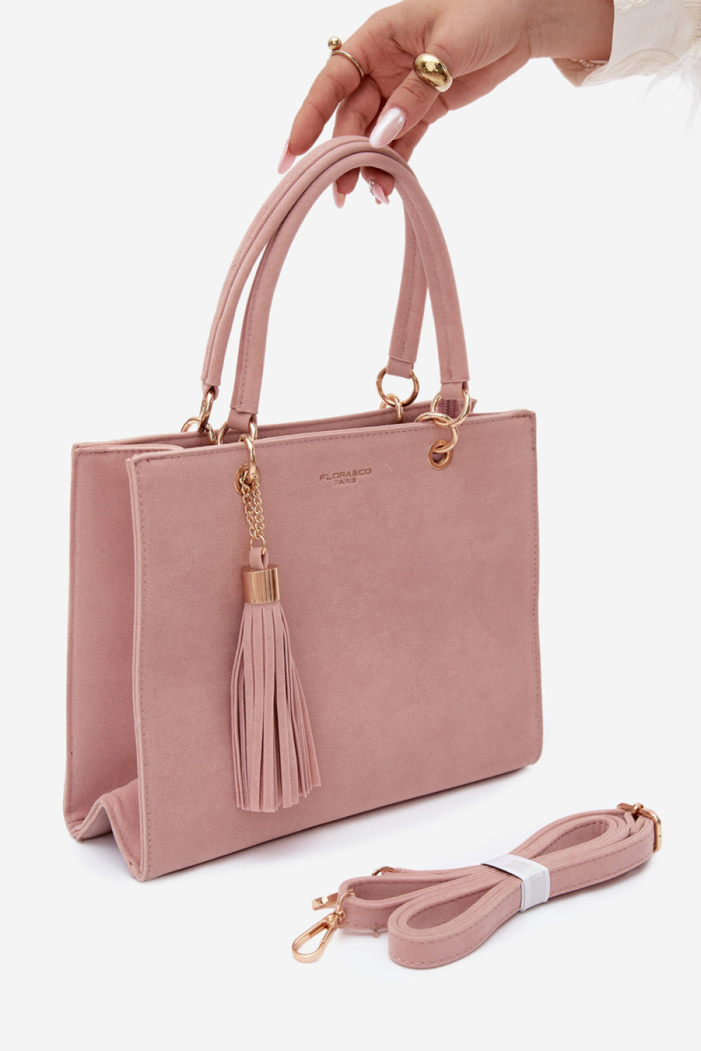 Step In Style Ottilie Rose Pink Faux Leather Handbag