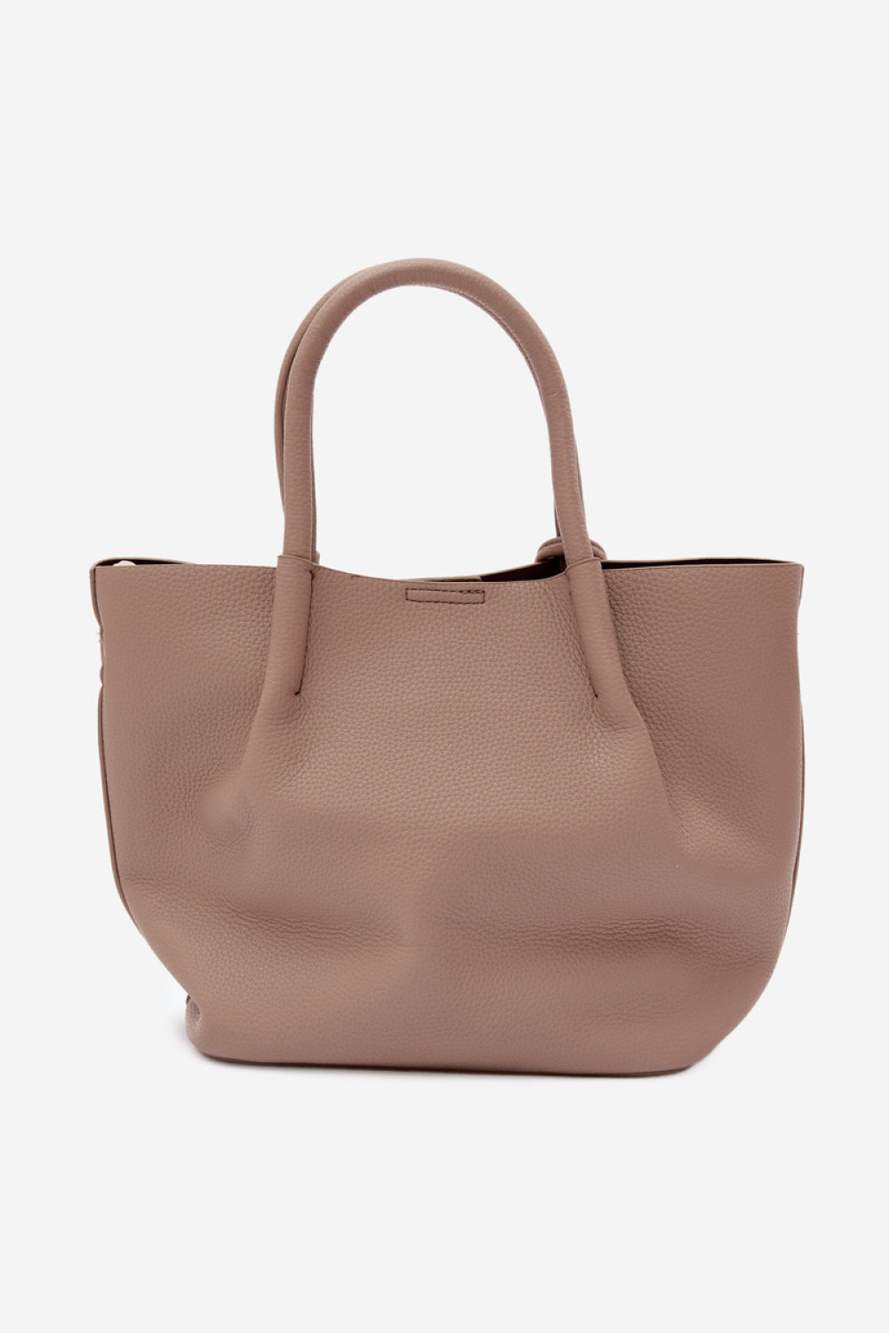 Step In Style Fleece Beige Faux Leather Handbag - view 3