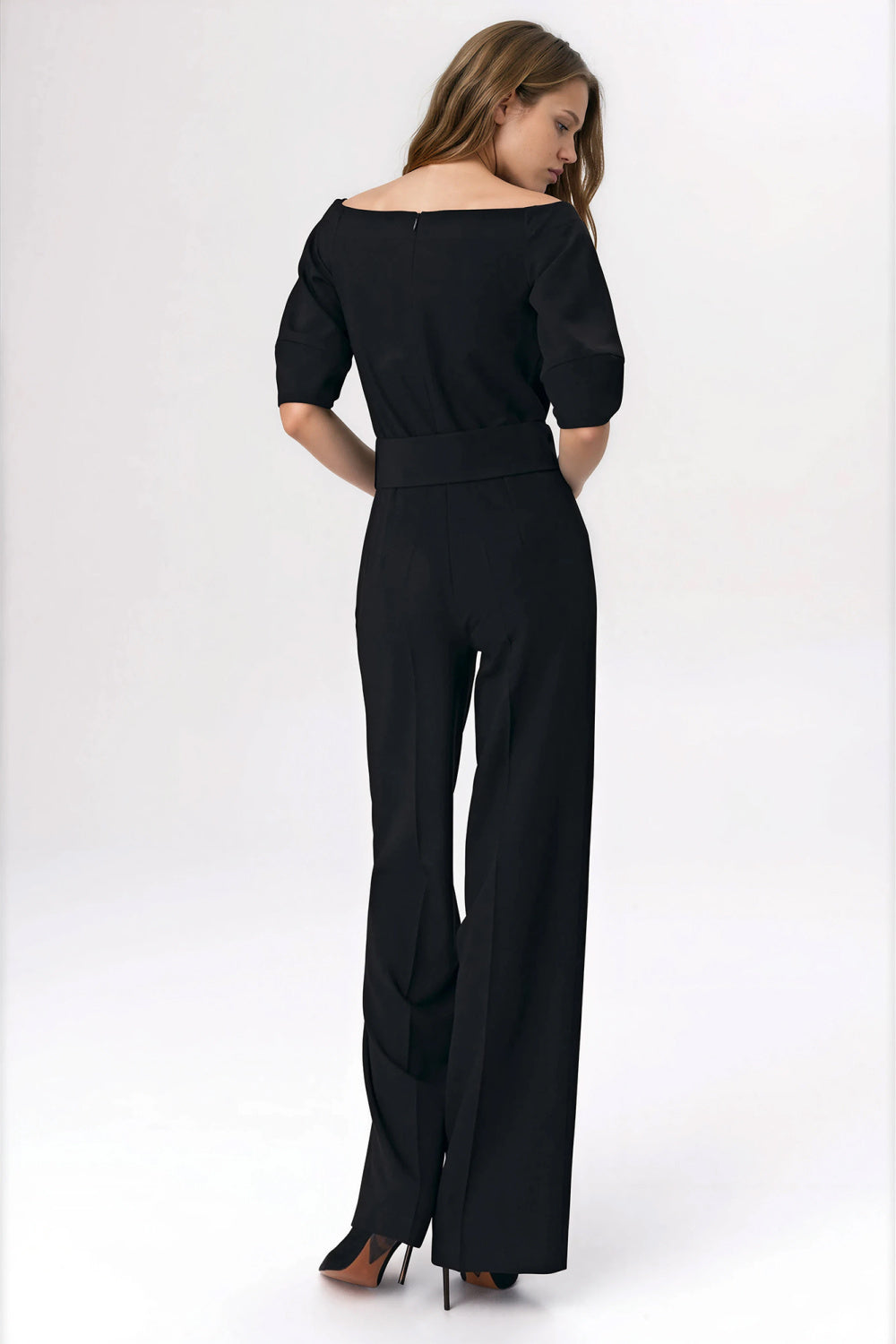 Nife Black Polyester Jumpsuit - view 3