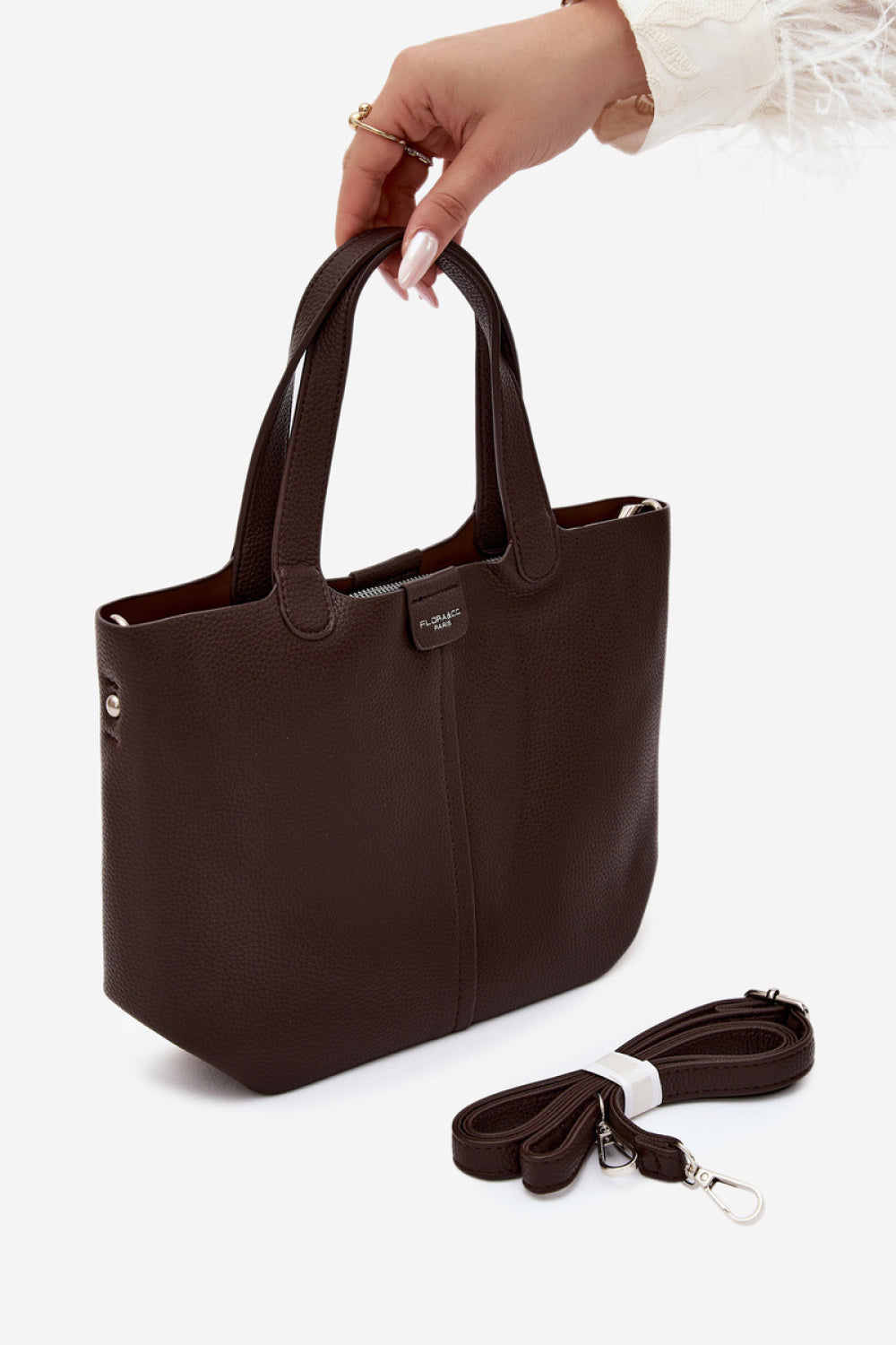 Step In Style Blaire Chocolate Faux Leather Handbag