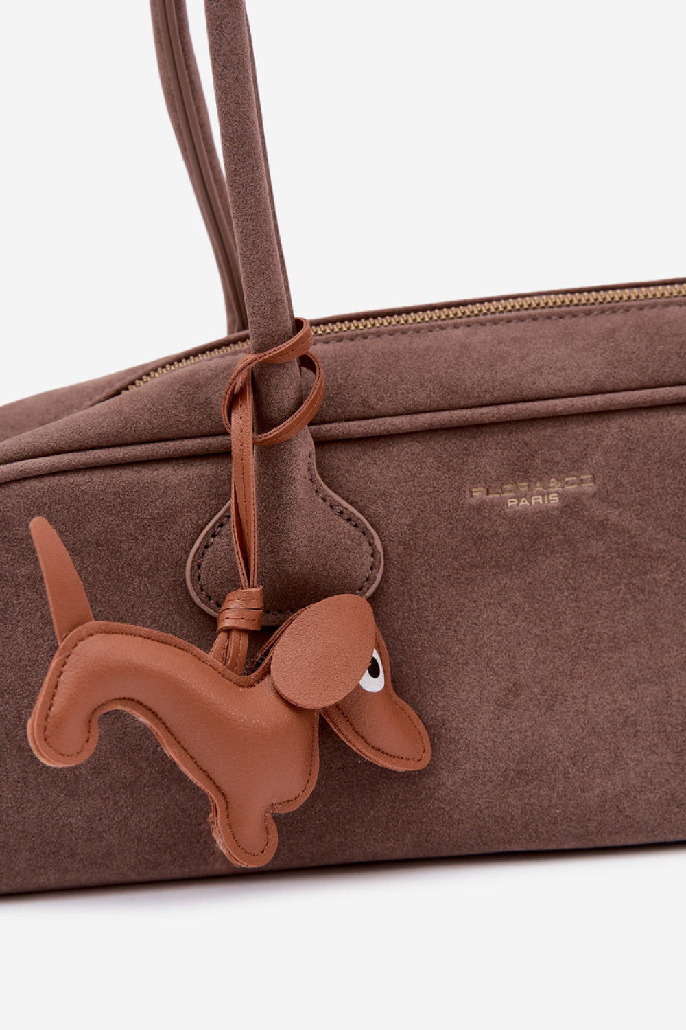 Step In Style Annette Taupe Faux Suede Handbag - view 2