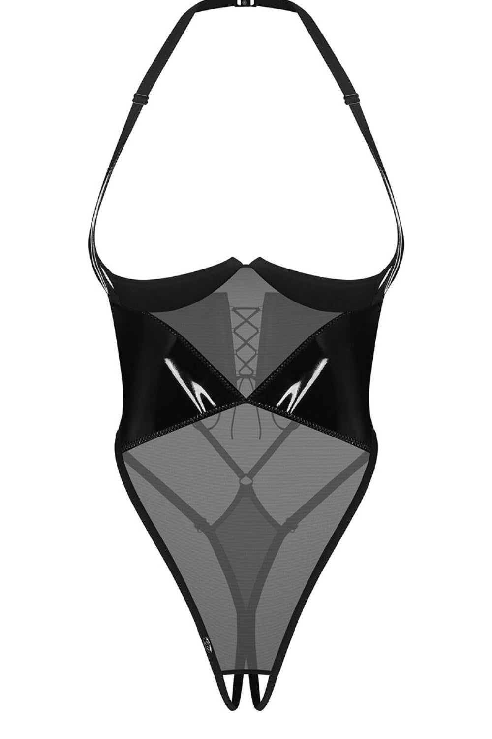 Obsessive Rolleya Black Mesh Underwired Bodysuit - view 2