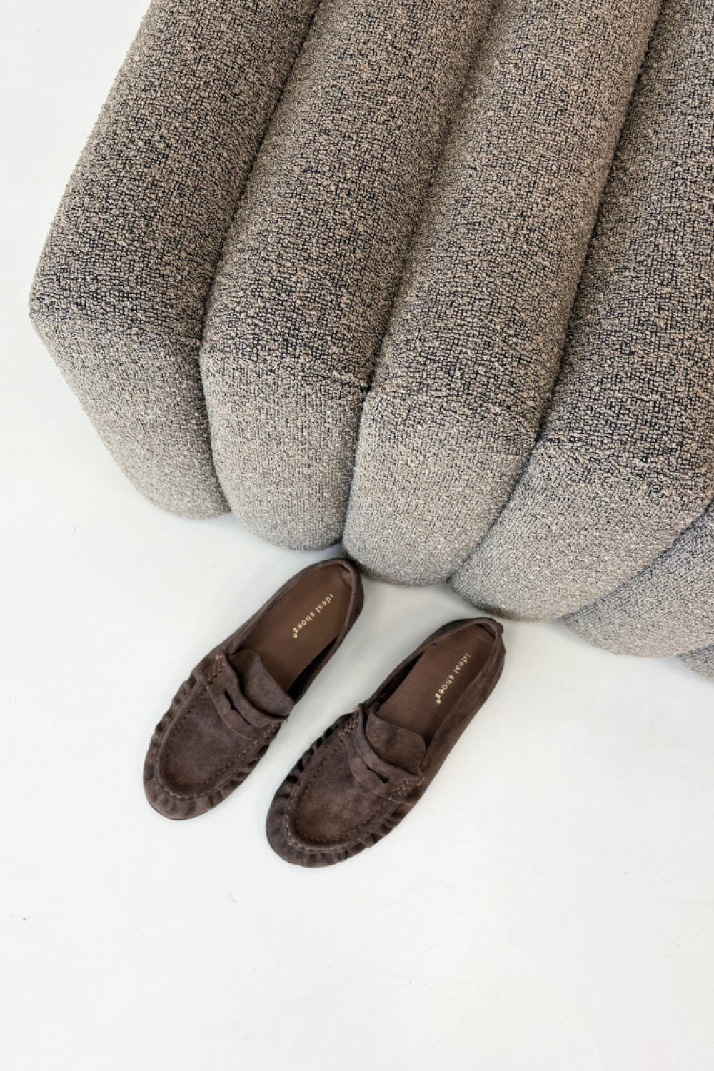 Step In Style Sabley Coffee Faux Suede Flat Moccasins