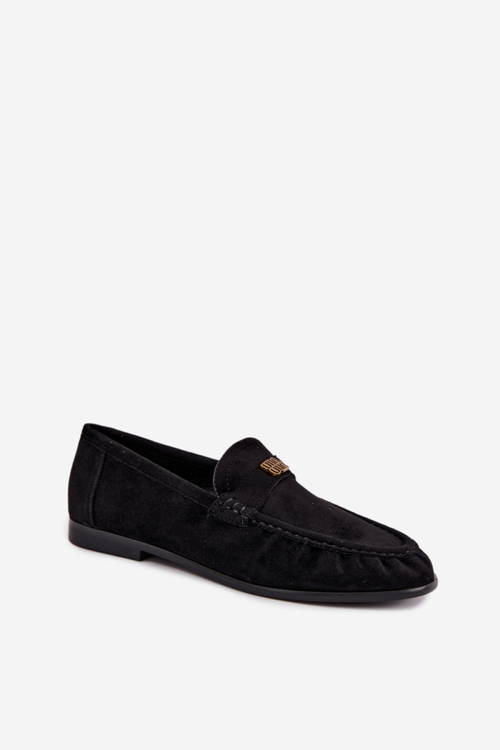 Step In Style Kairo Black Faux Leather Moccasins - view 2