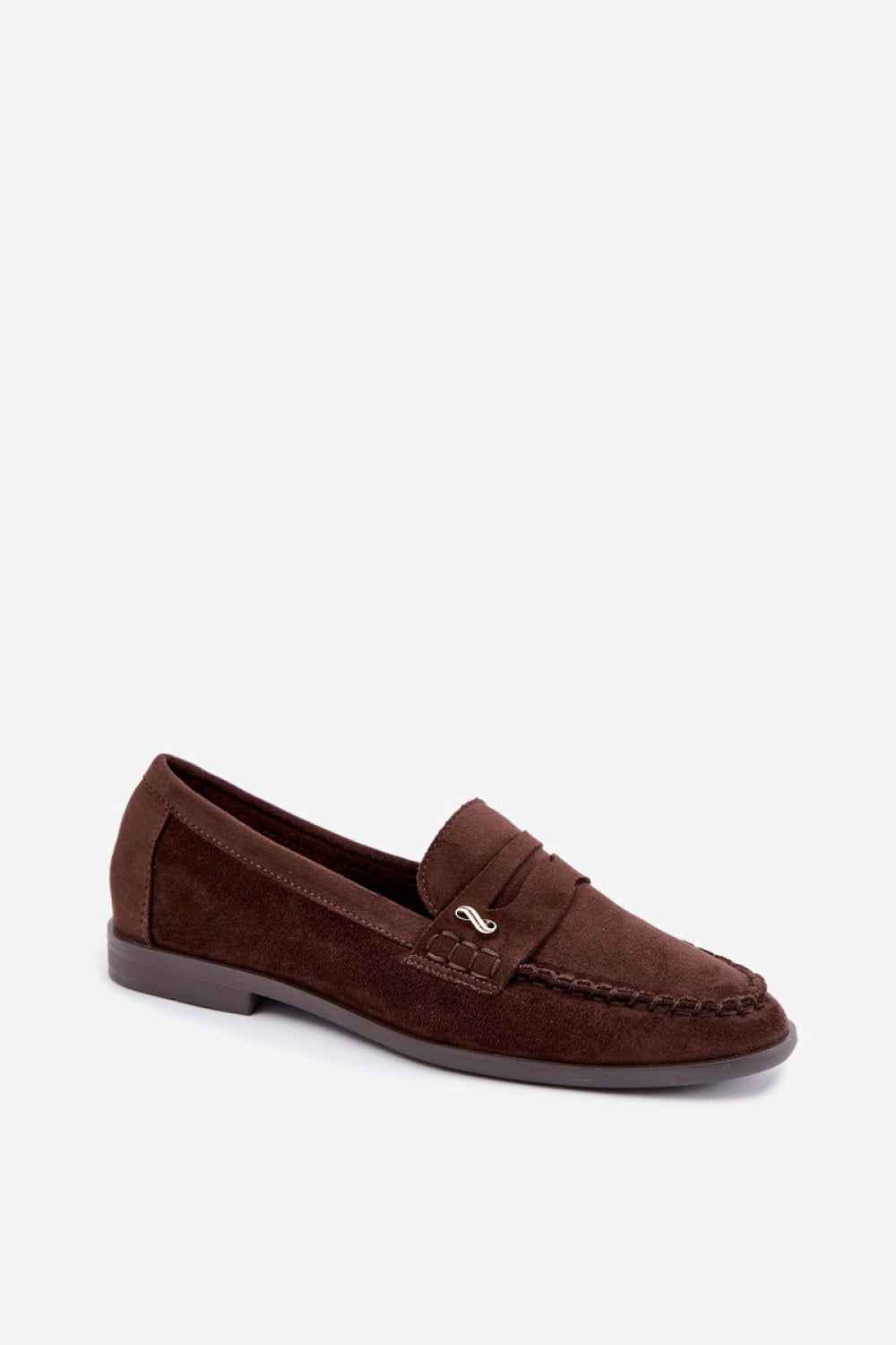 Step In Style Treya Chocolate Faux Suede Moccasins - view 2