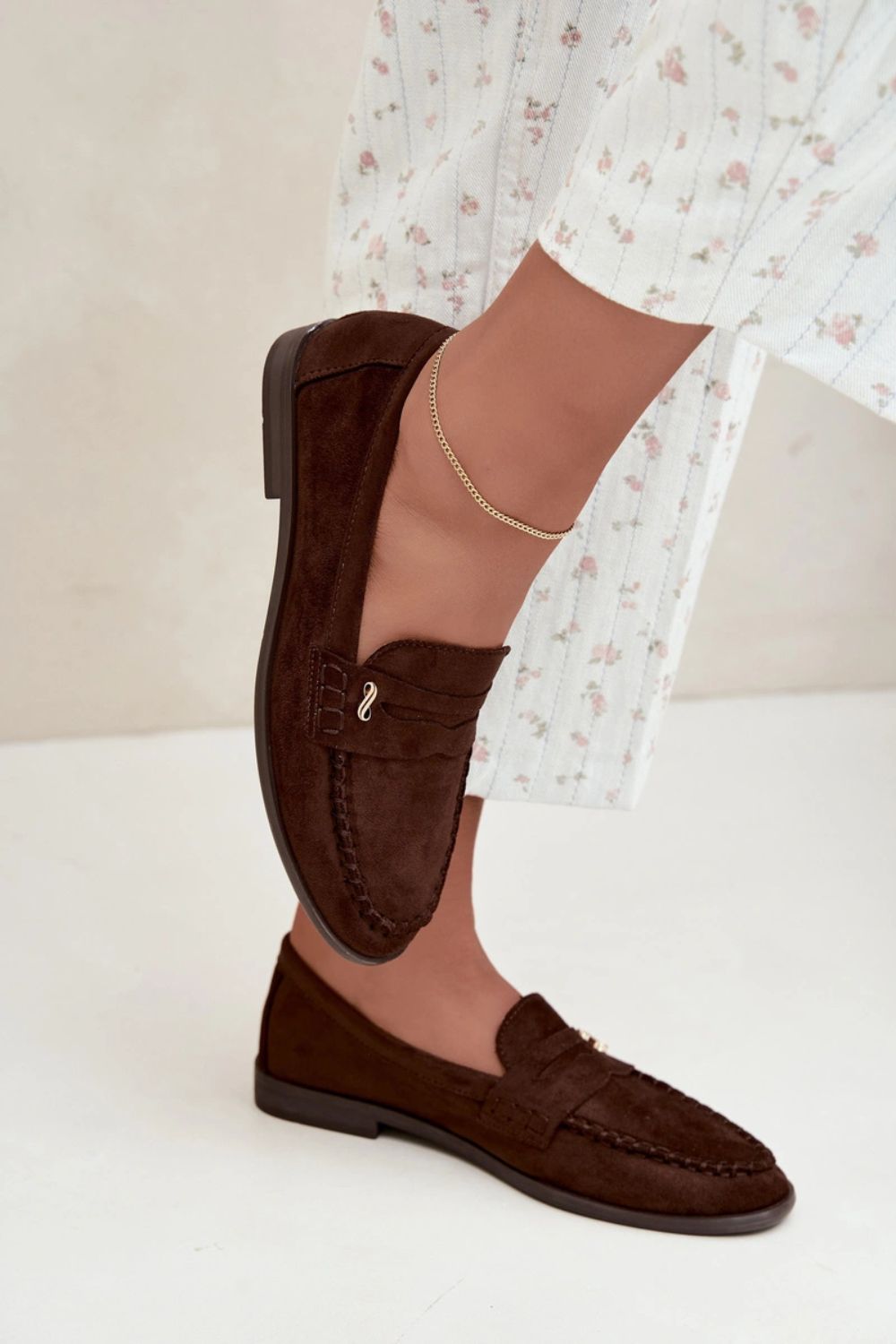 Step In Style Treya Chocolate Faux Suede Moccasins - view 4