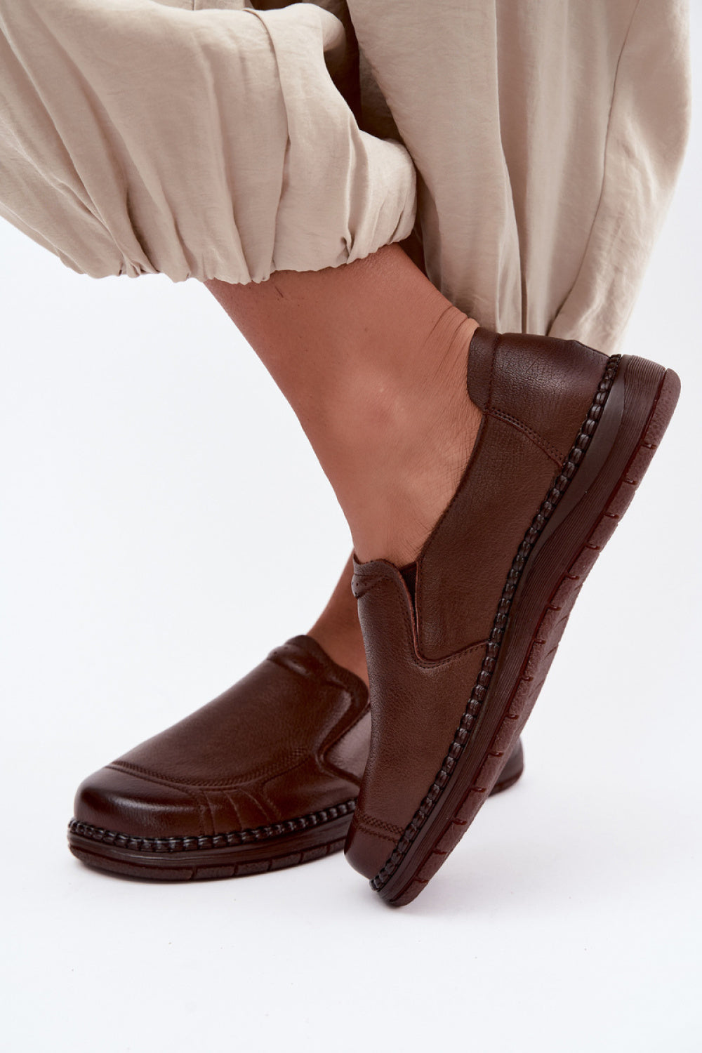 Step In Style Vinceza Brown Leather Shoes - view 3