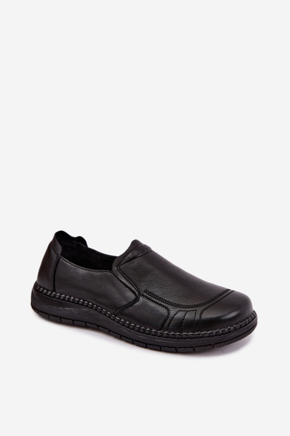 Step In Style Vinceza Black Leather Shoes - view 2