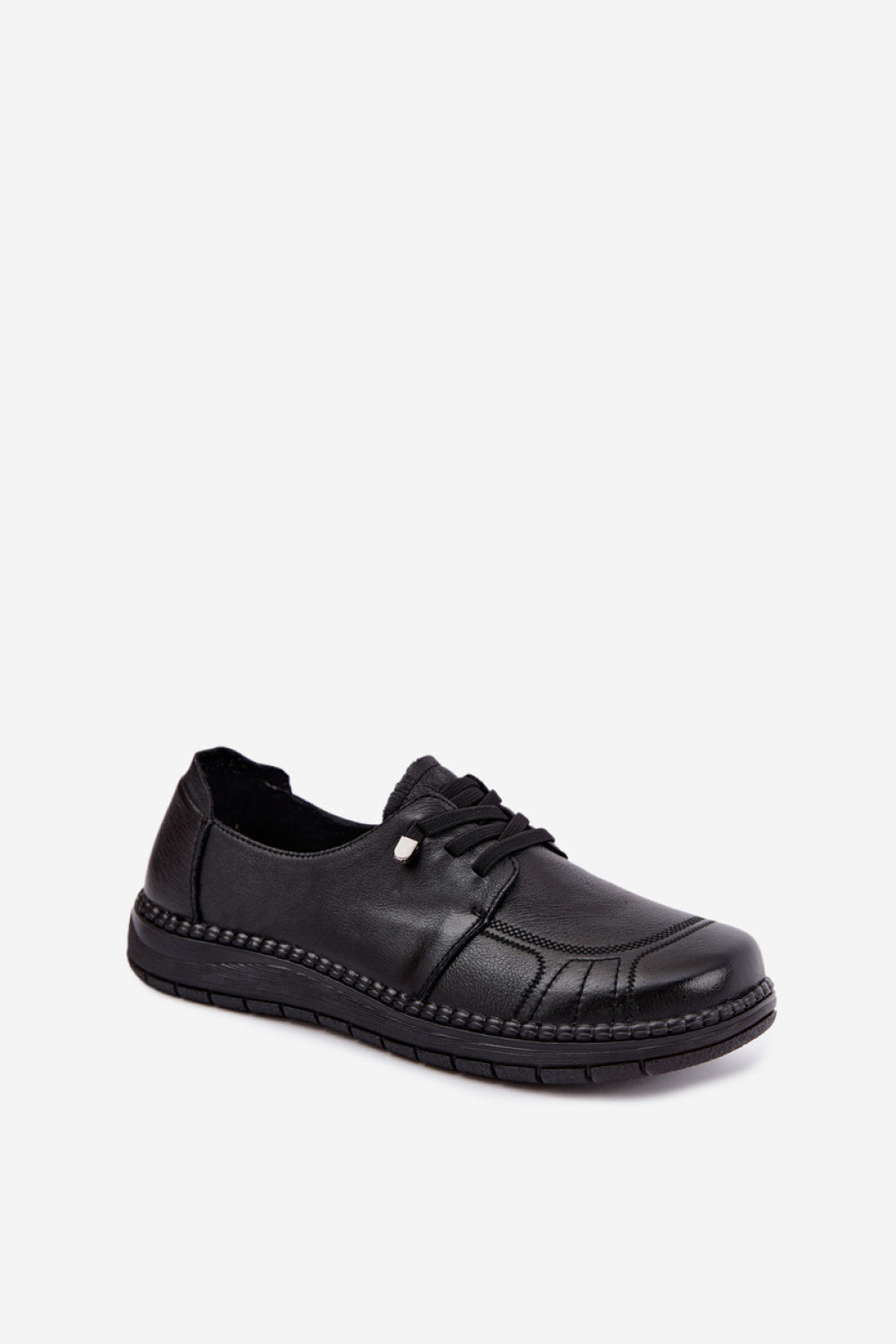 Step In Style Vinceza Black Leather Shoes - view 2