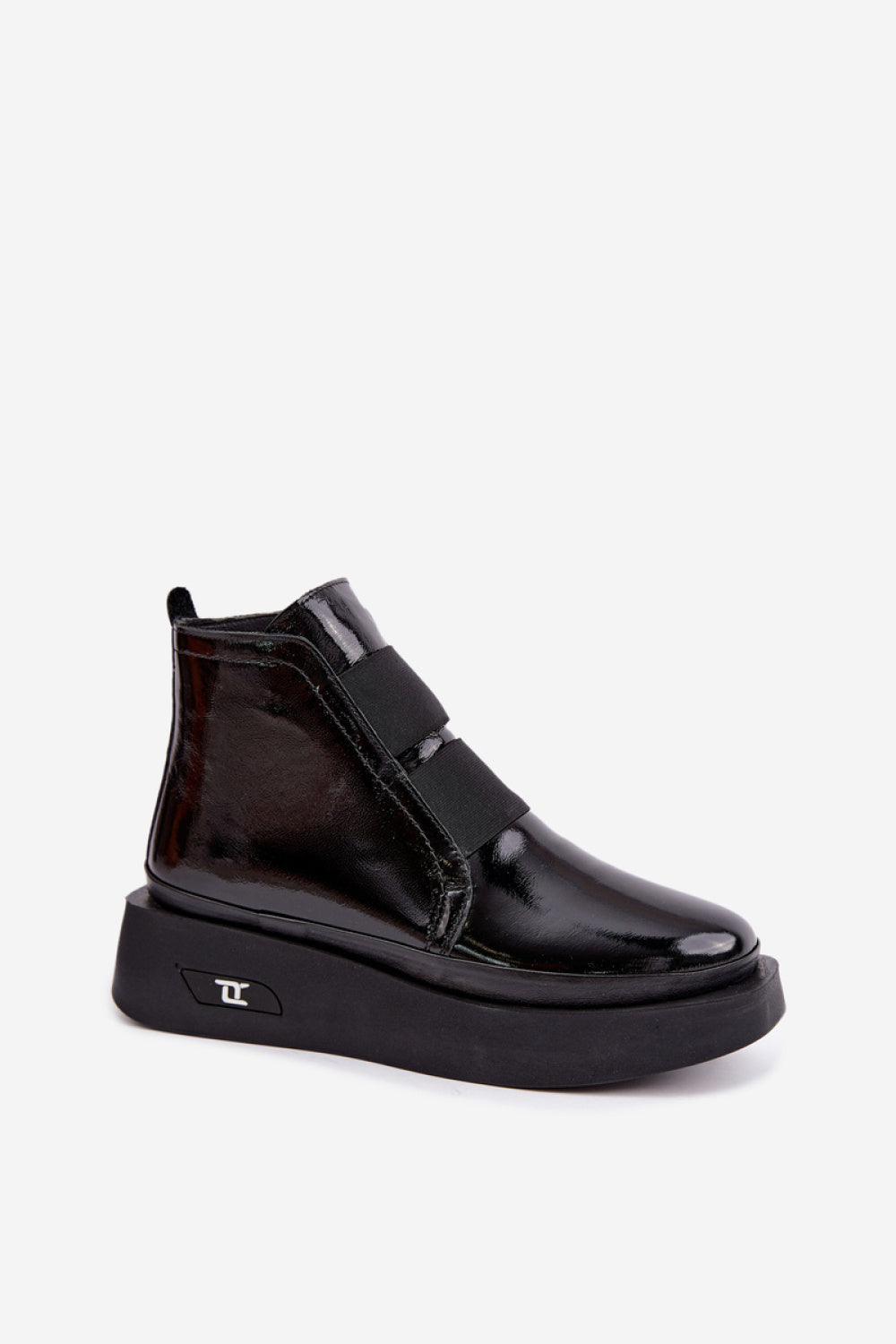 Step In Style Artiker Black Leather Warm Lined Platform Boots - view 2
