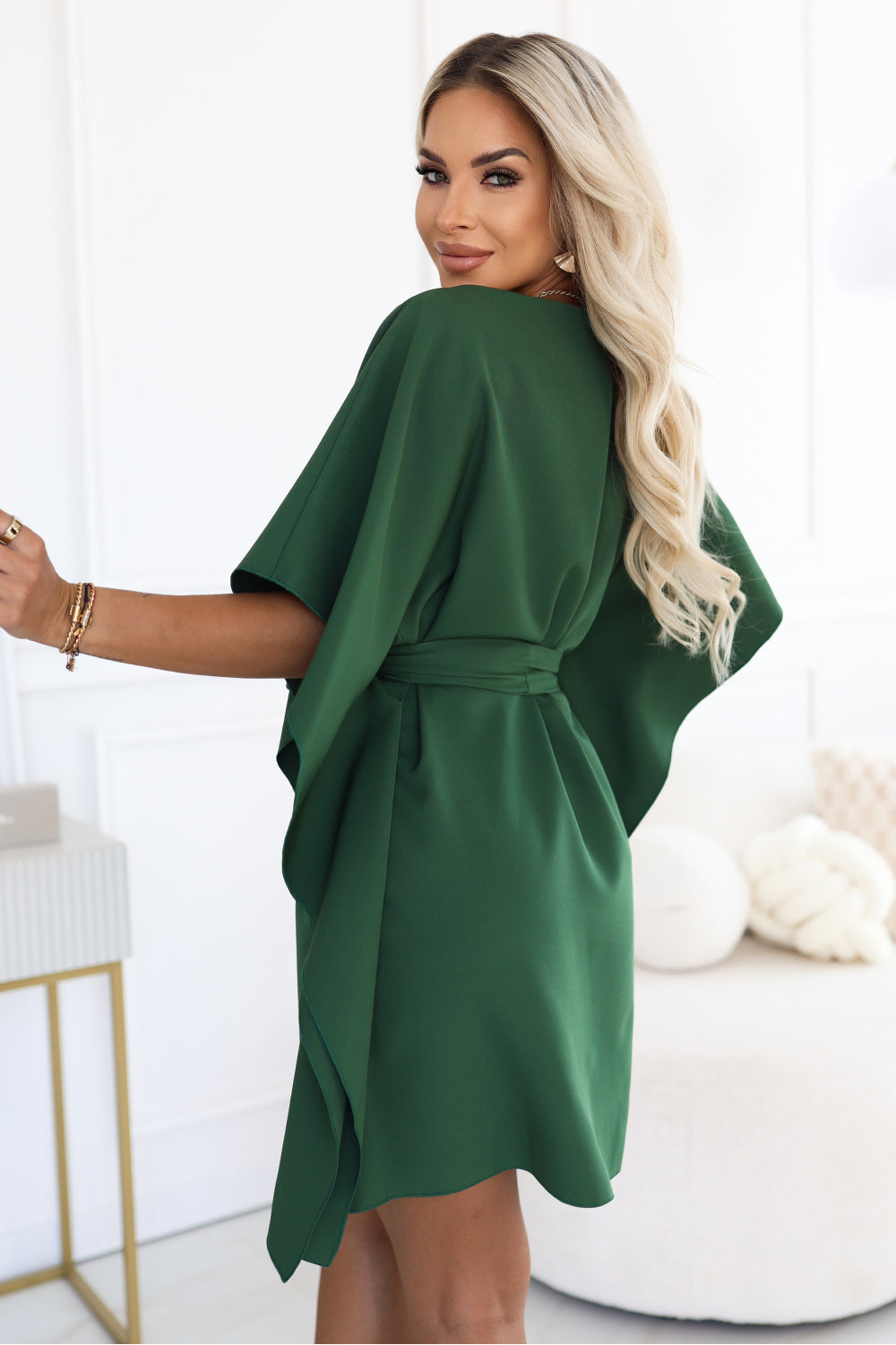 Numoco Sofia Green Dress - view 3