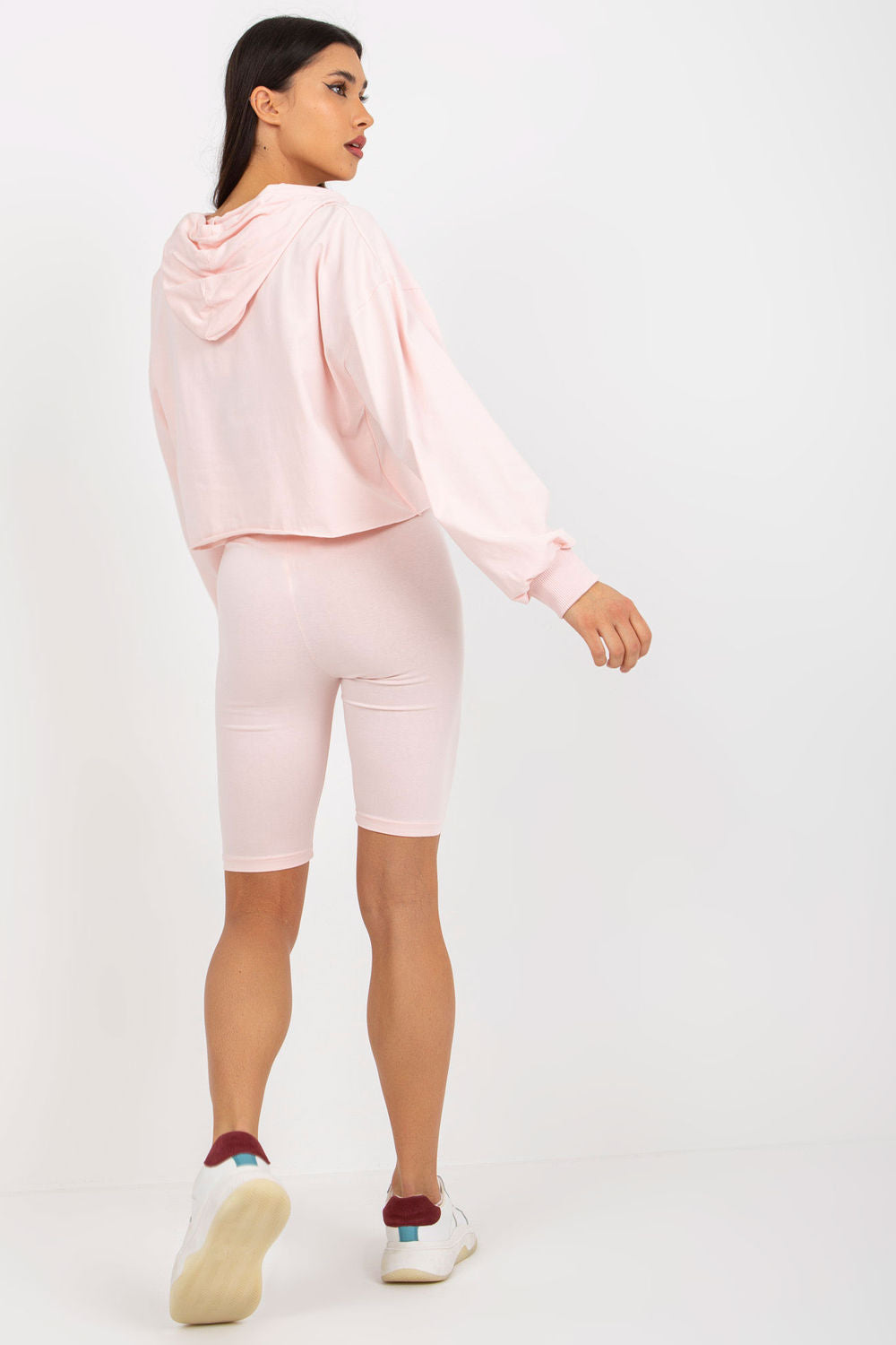 Ex Moda Light Pink High Waisted Long Sleeve Co-Ord Set - view 3