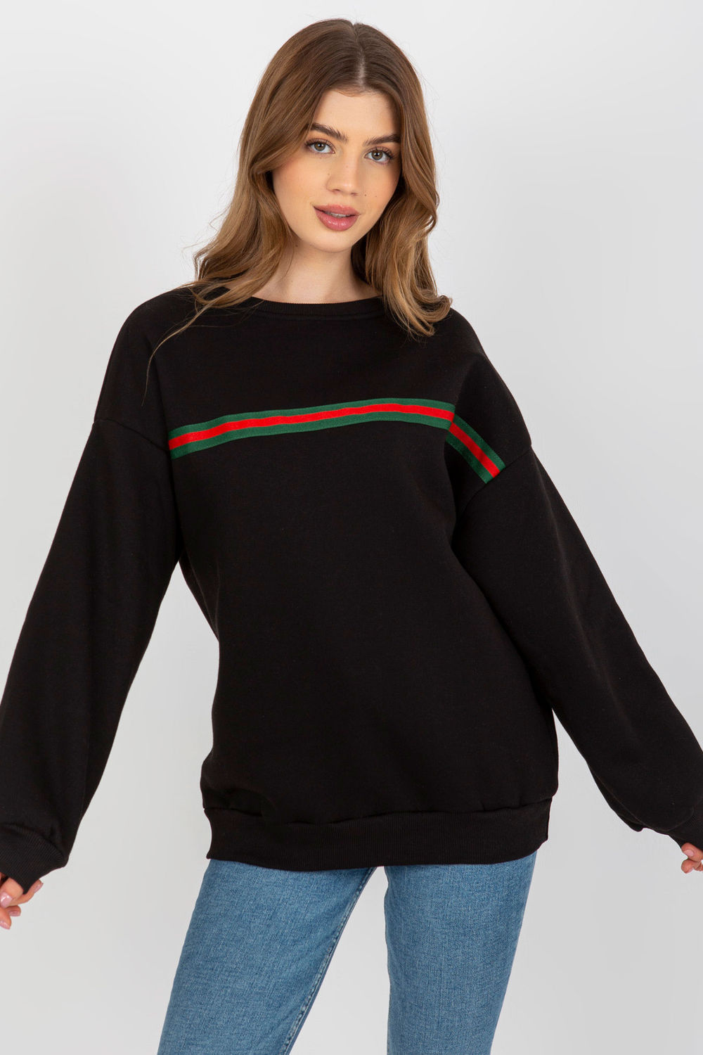 Ex Moda Black Long Sleeve Cotton Sweatshirt - view 2