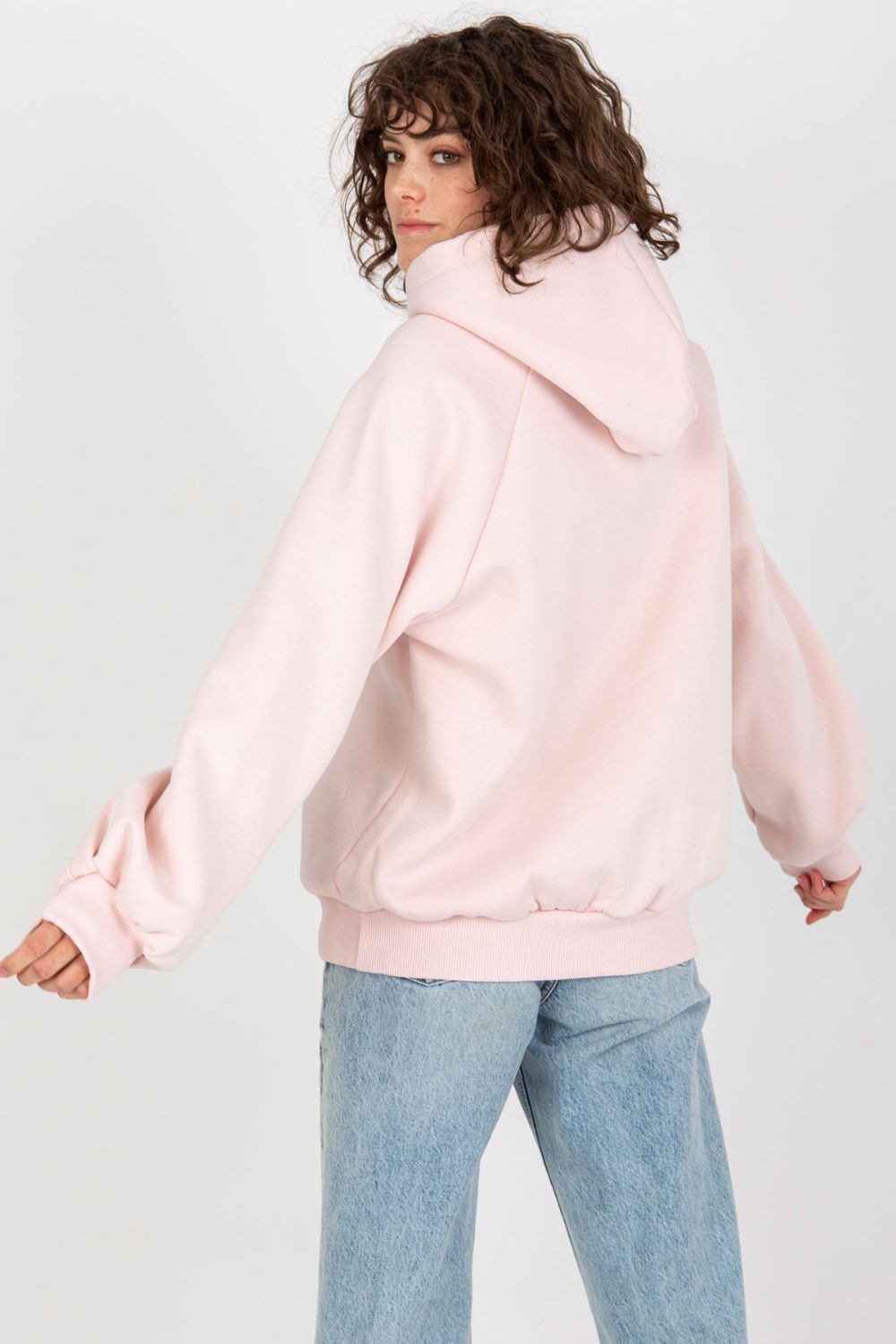 Ex Moda Light Pink Oversized Hooded Sweatshirt - view 4