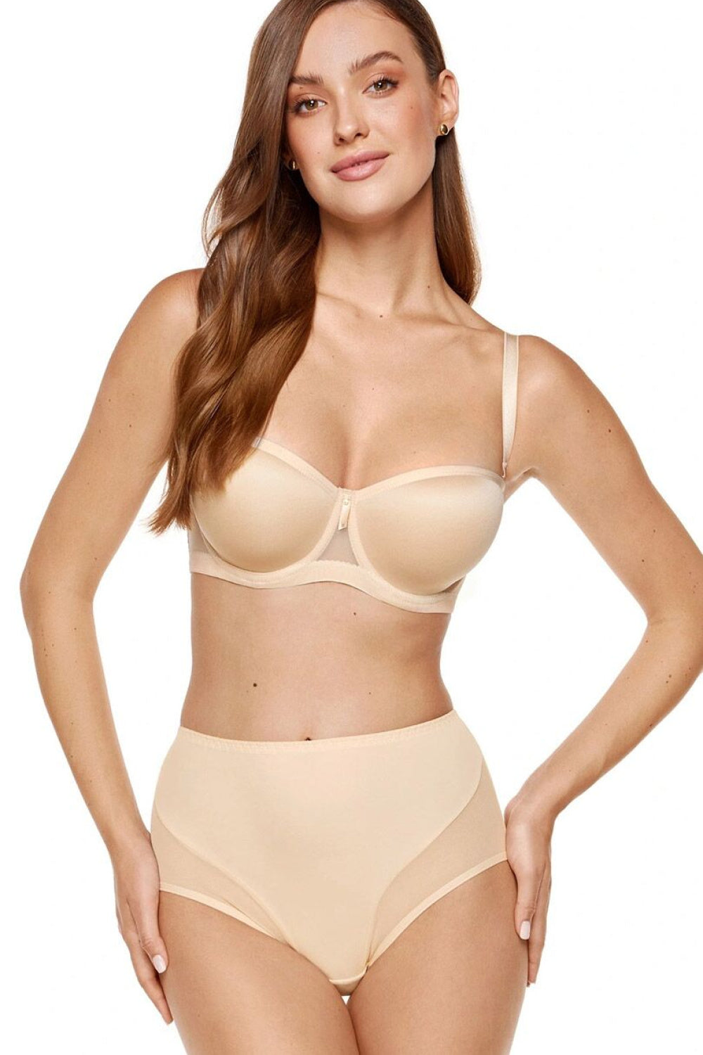 Gorteks Libra Beige Strapless Padded Bra - view 2