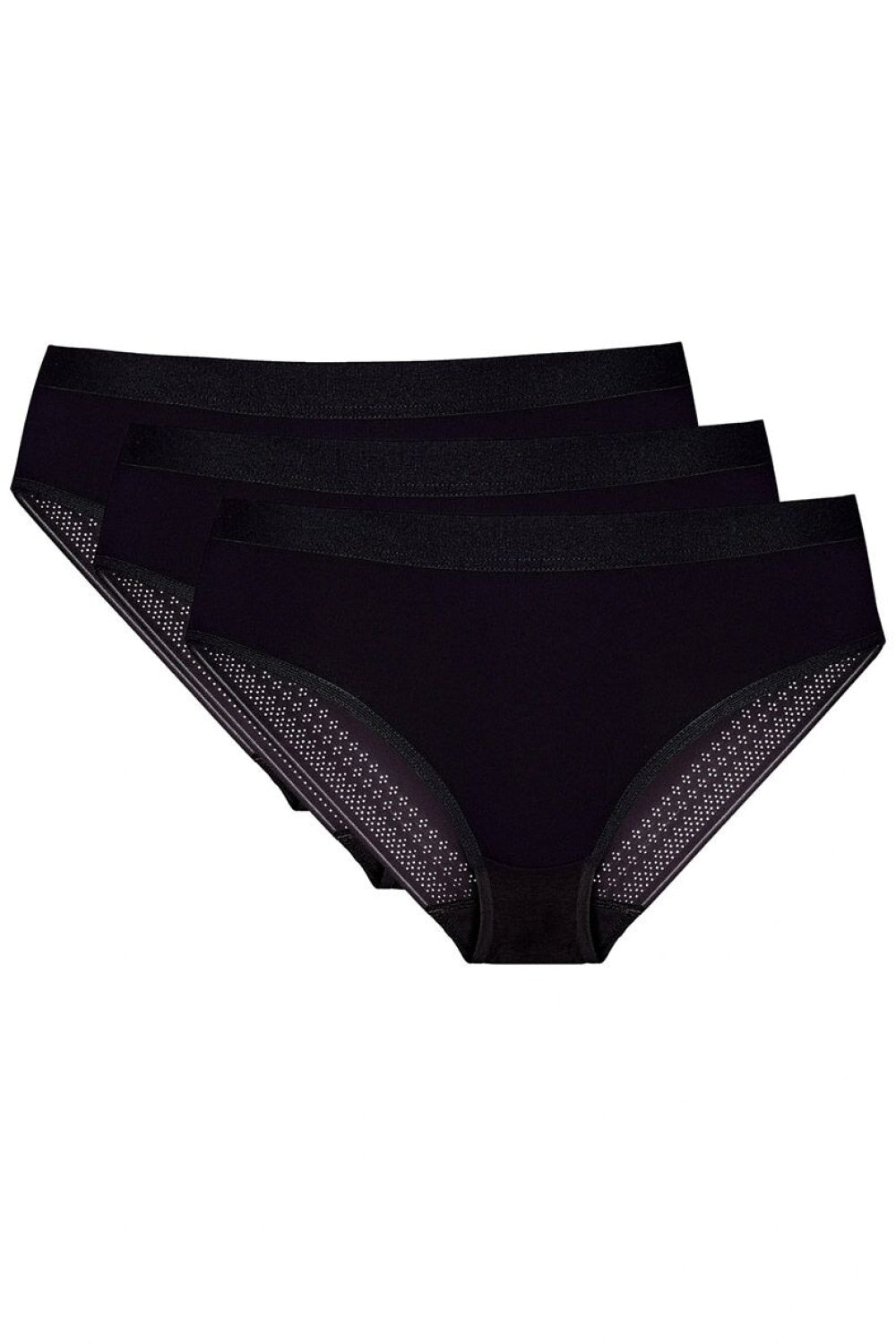 Gorteks Figi Olga F Black Lace Knickers