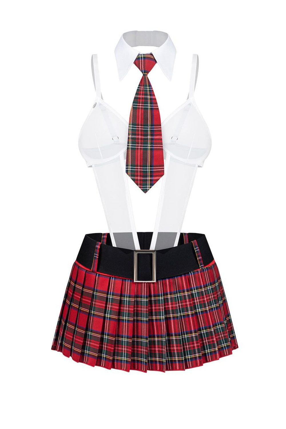 Obsessive Uczennica College Girl Red Mesh Underwired Sexy Costume - view 4