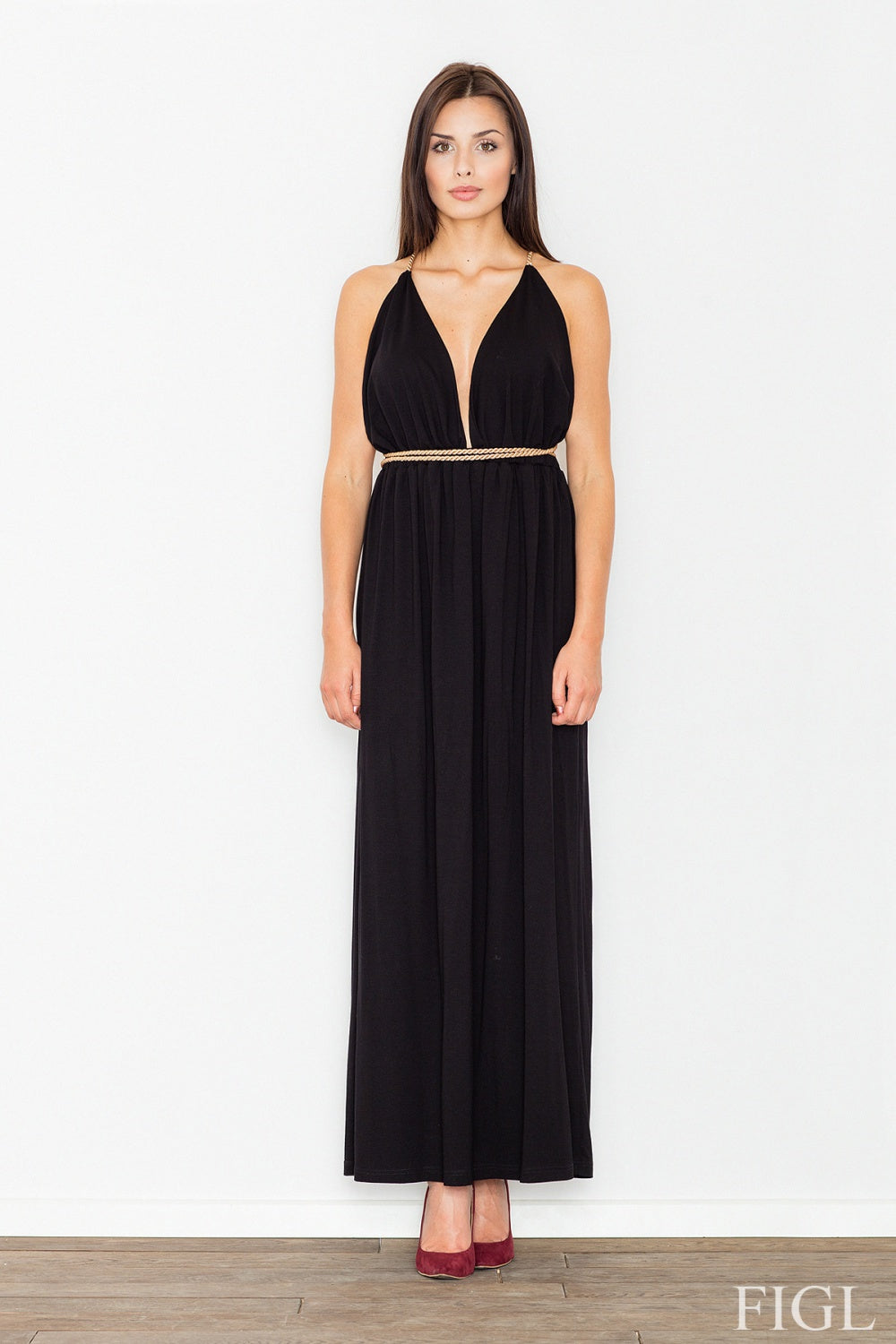Figl Black Maxi Dress