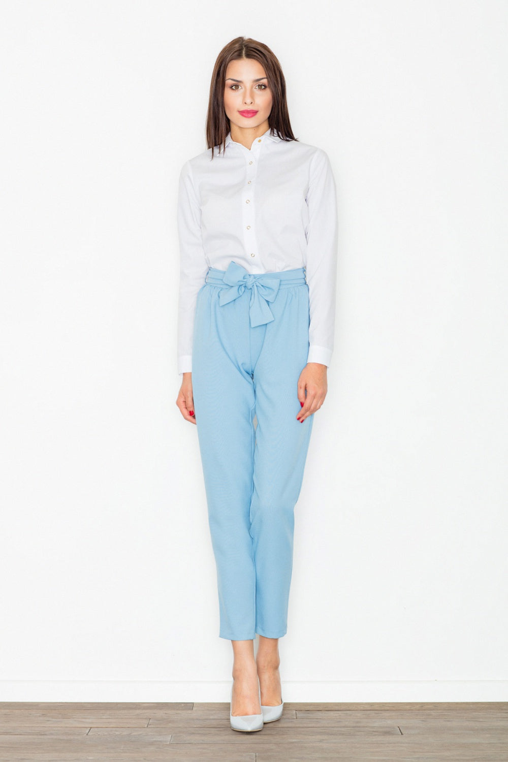 Figl Blue Trousers with Pockets - view 2