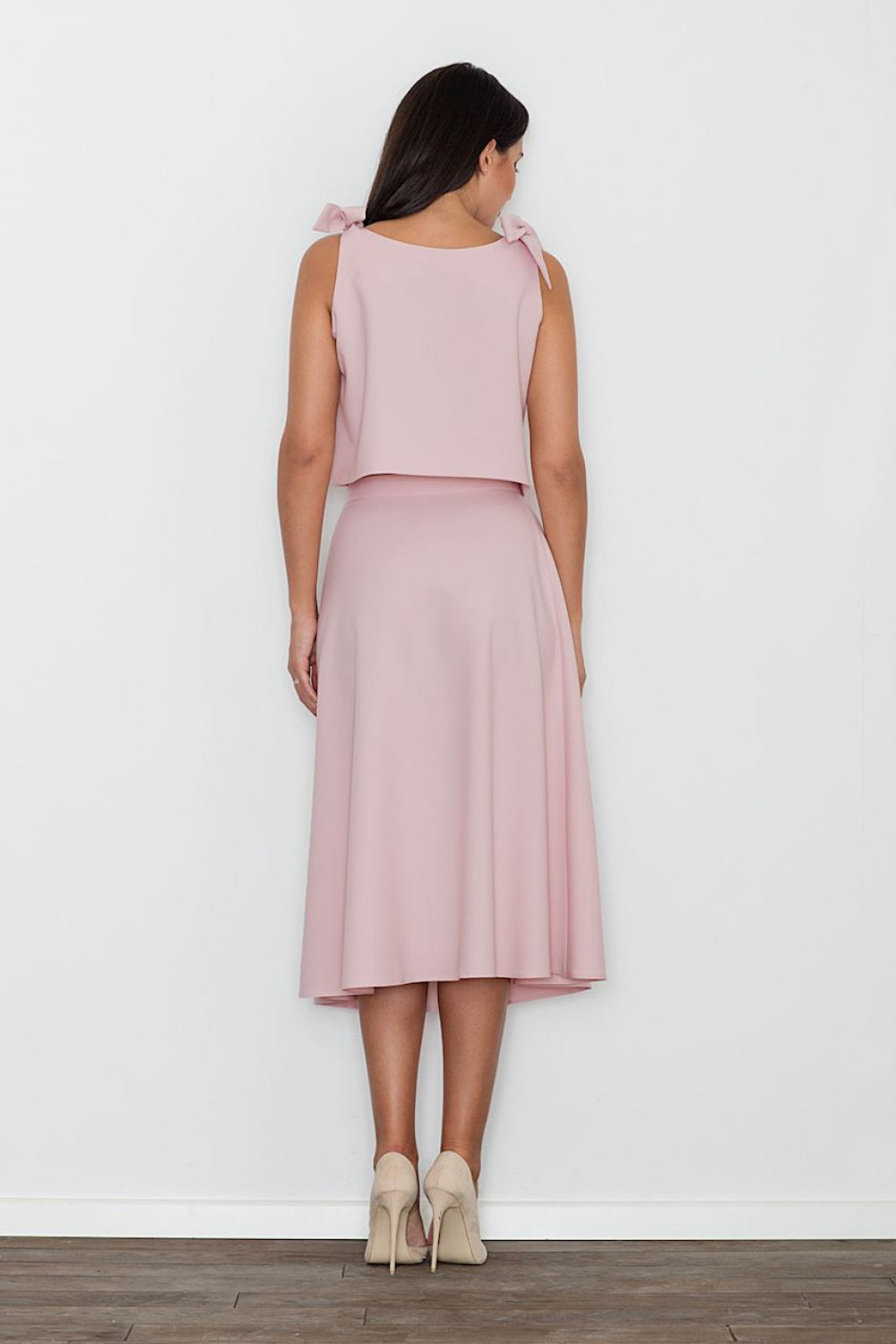 Figl Pink Flared Skirt Co-Ord Set - view 3