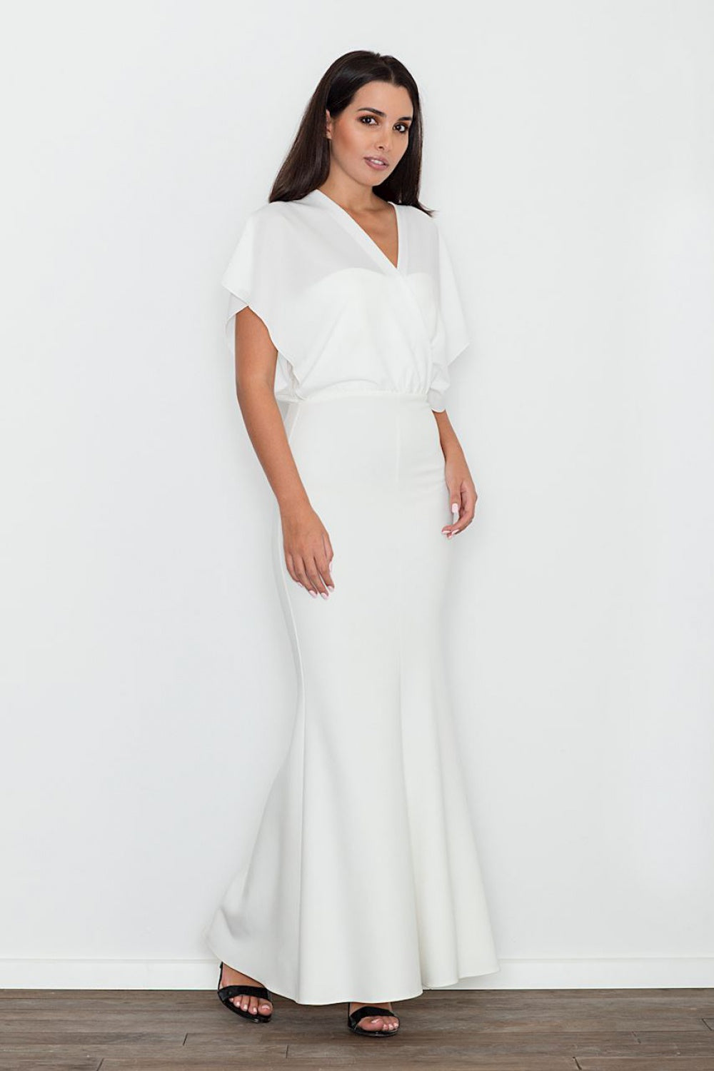 Figl Ecru Bodycon Maxi Dress