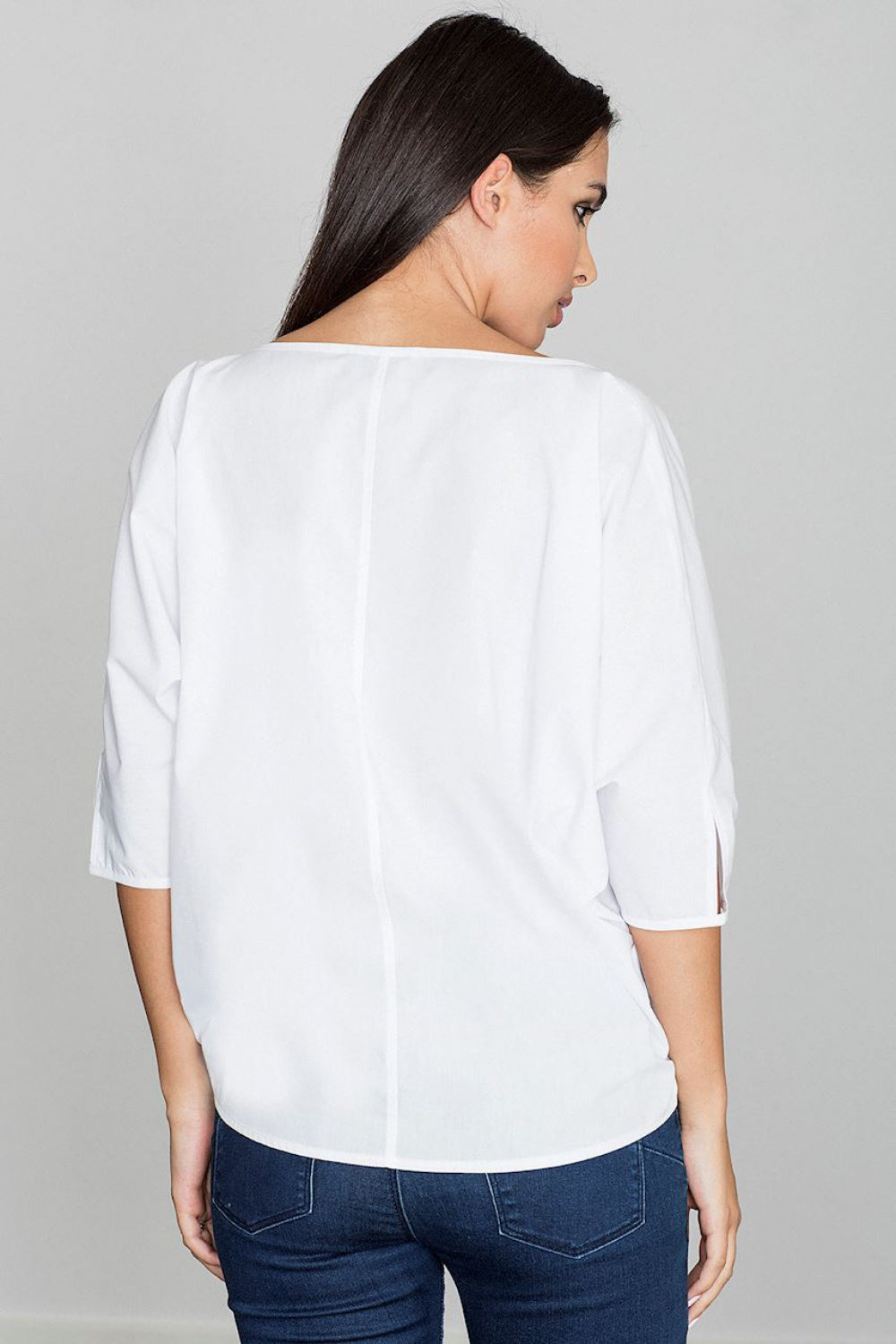 Figl White Cotton Blouse - view 2