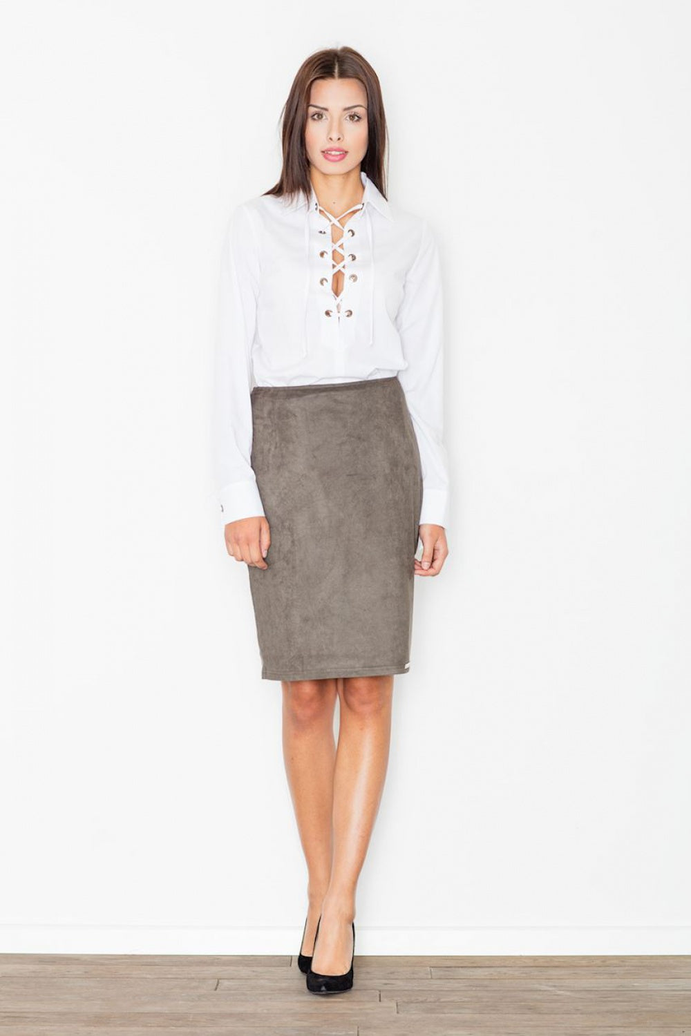 Figl Olive Skirt