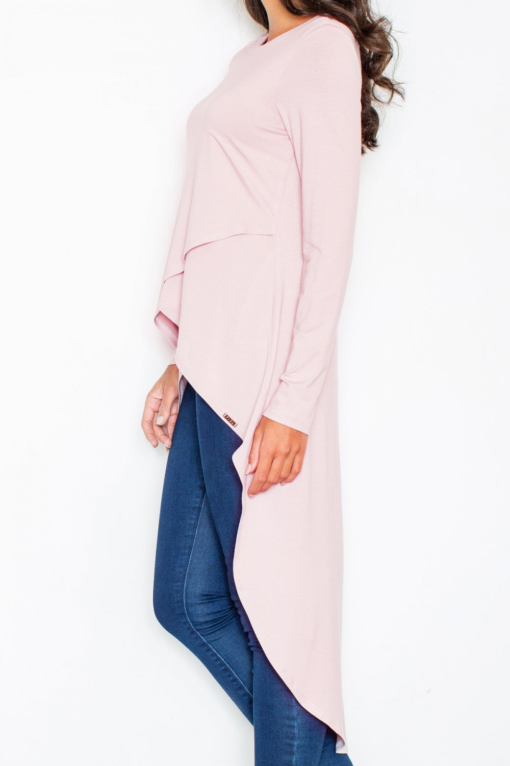 Figl Pink Asymmetric Long Sleeve Tunic - view 3