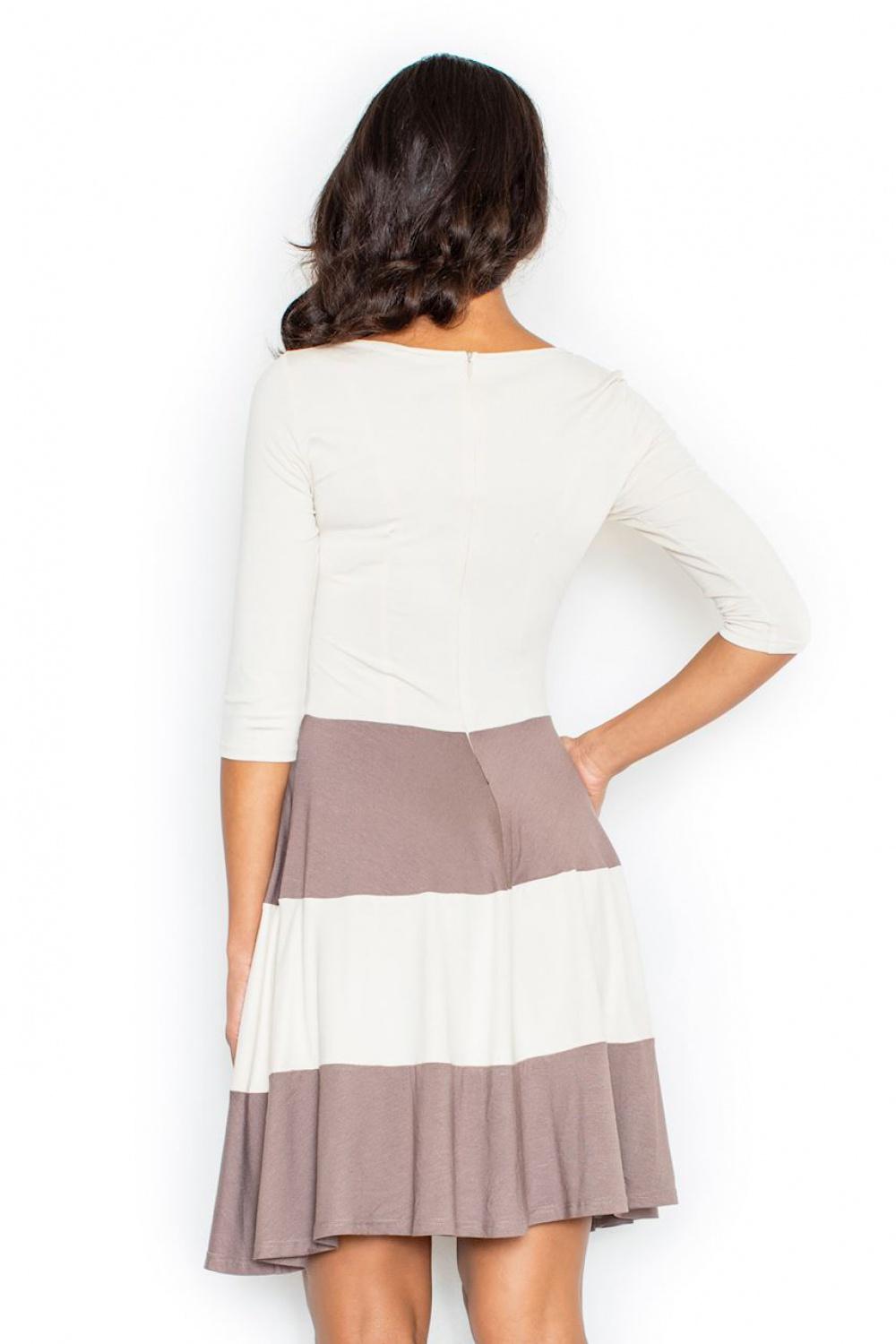 Figl Brown Striped Dress - view 4