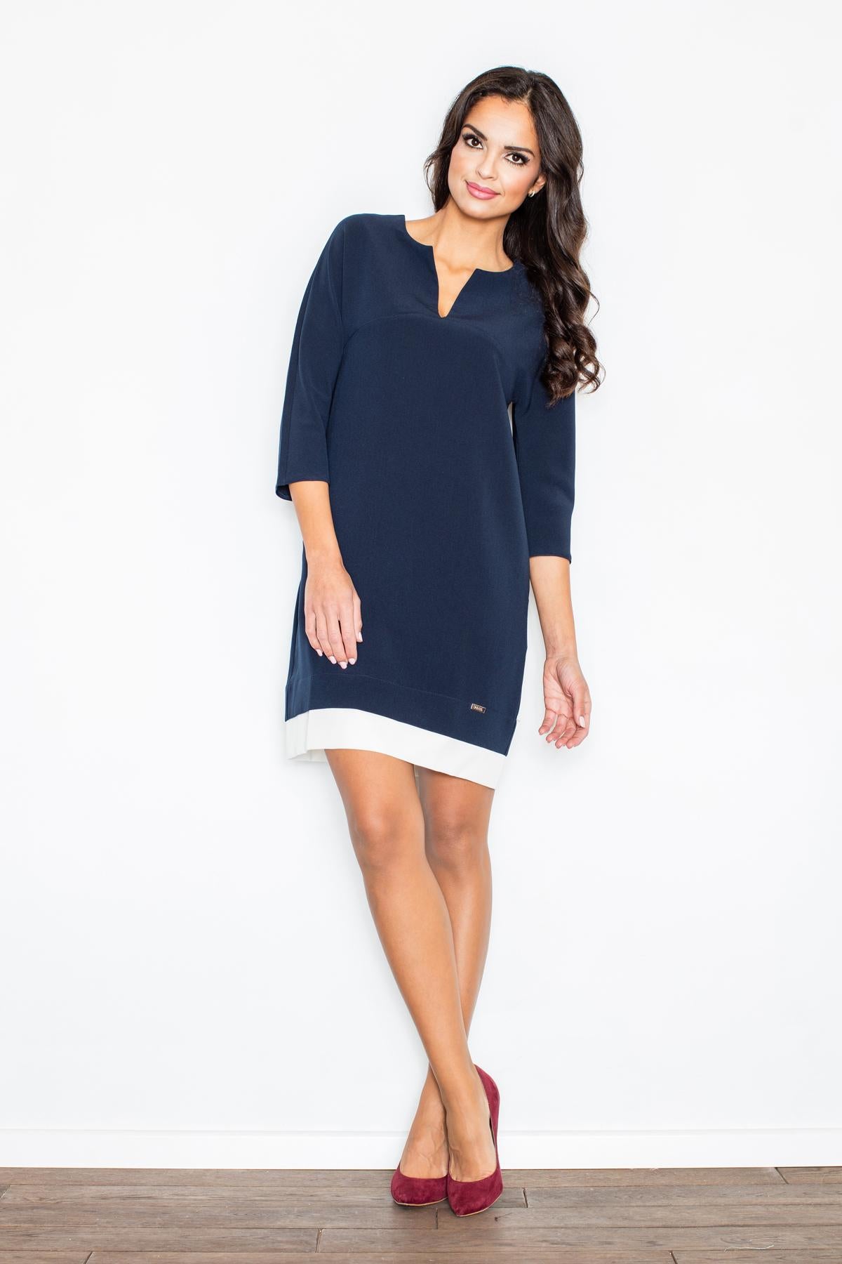 Figl Navy Polyester Dress