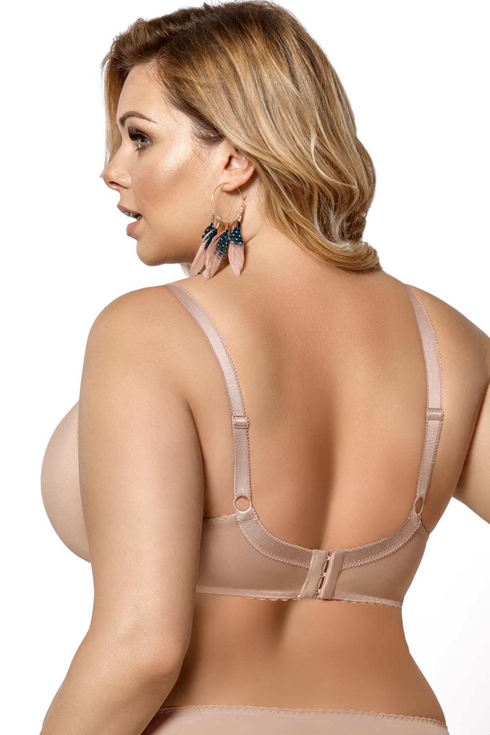 Gorsenia Lingerie Beige Mesh Soft Bra - view 3