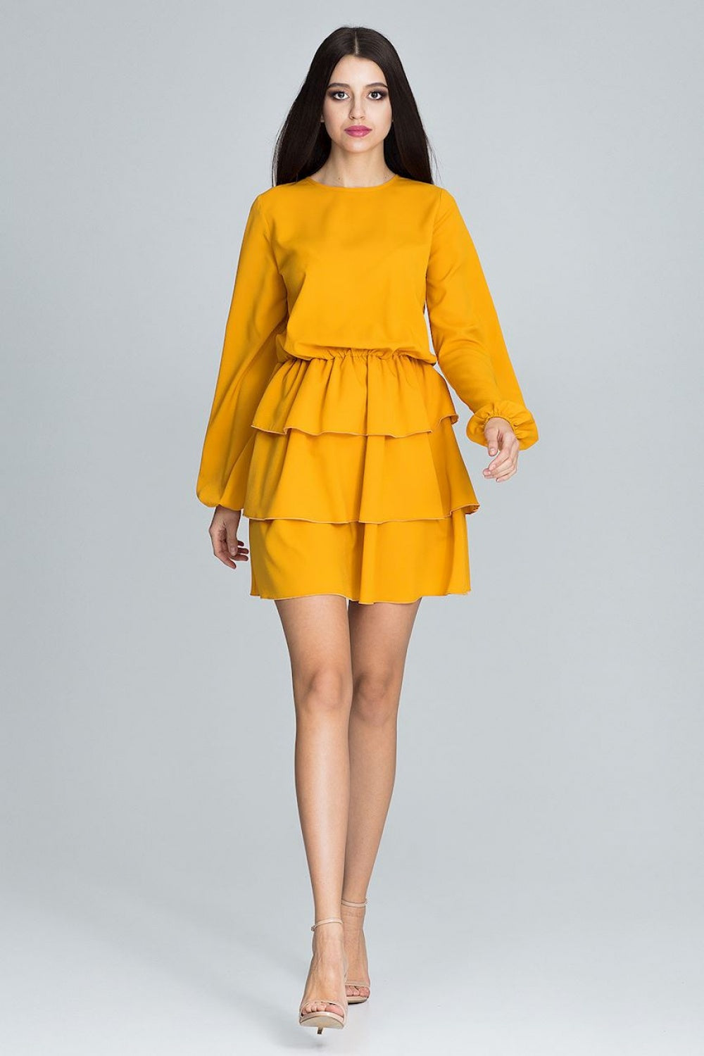 Figl Mustard Polyester Dress - view 2