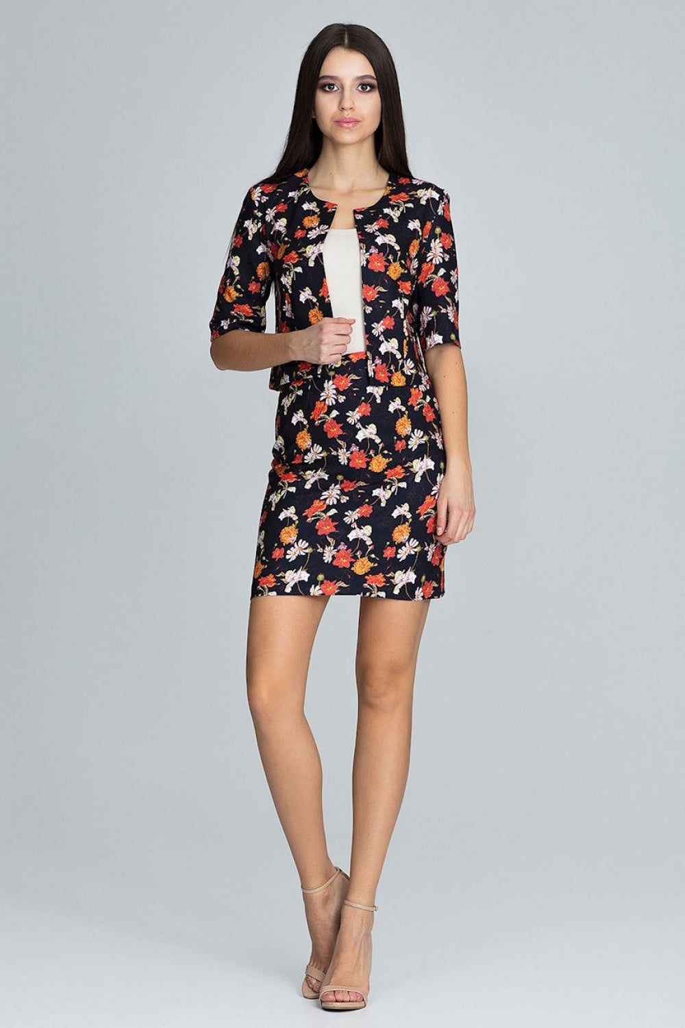 Figl Patterned Floral Skirt Co-Ord Set