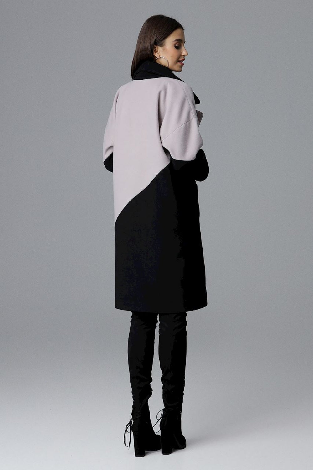 Figl Beige Collared Coat - view 2